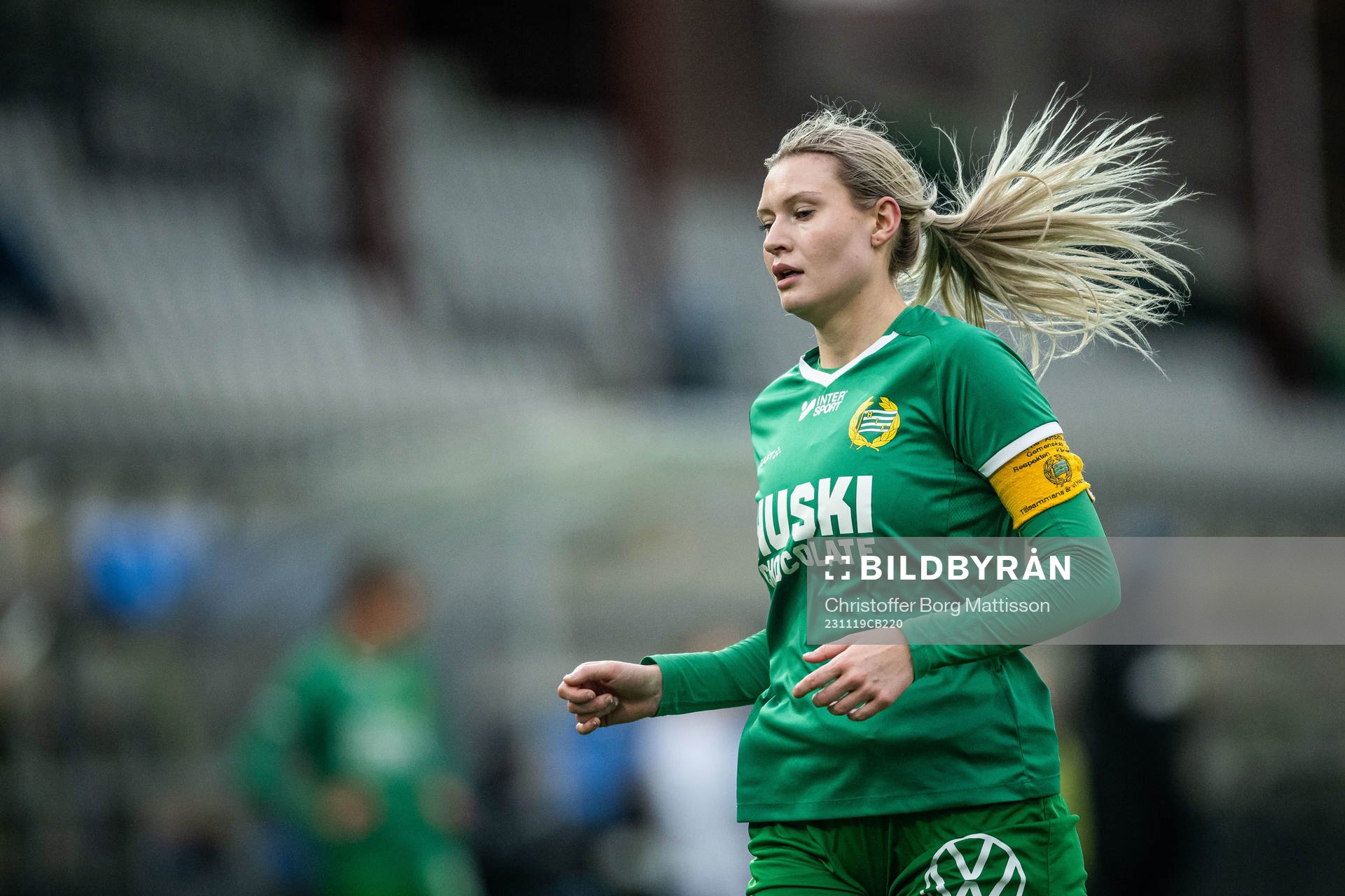 Hammarbys Julia Krantz under finalen i Svenska Spel F19 Slutspel 2023 mellan Umeå och Hammarby den 19 november 2023 i Malmö. 