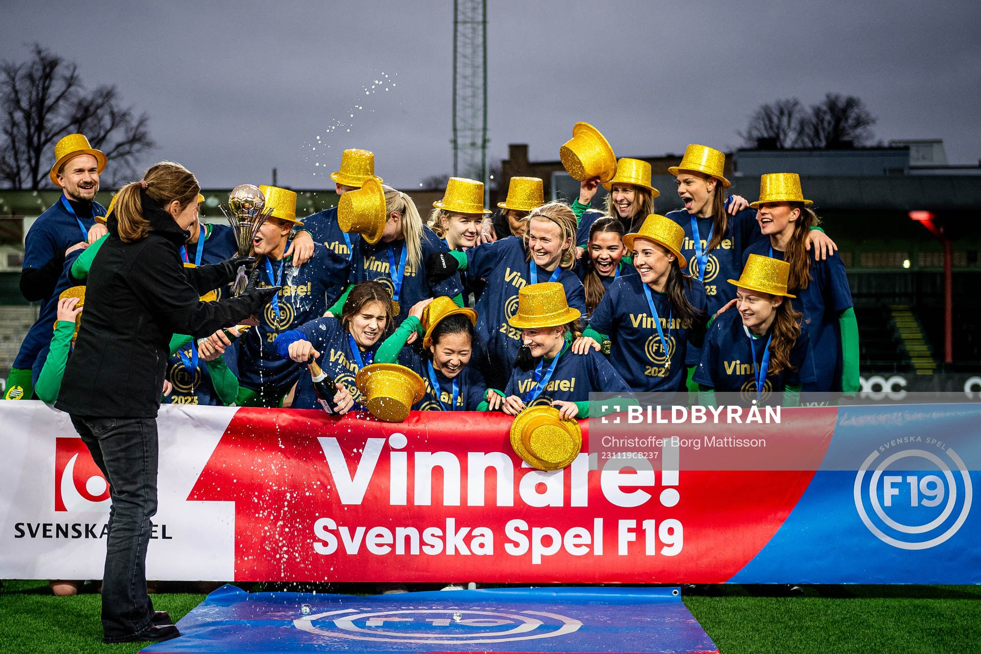 Hammarbys spelare jublar