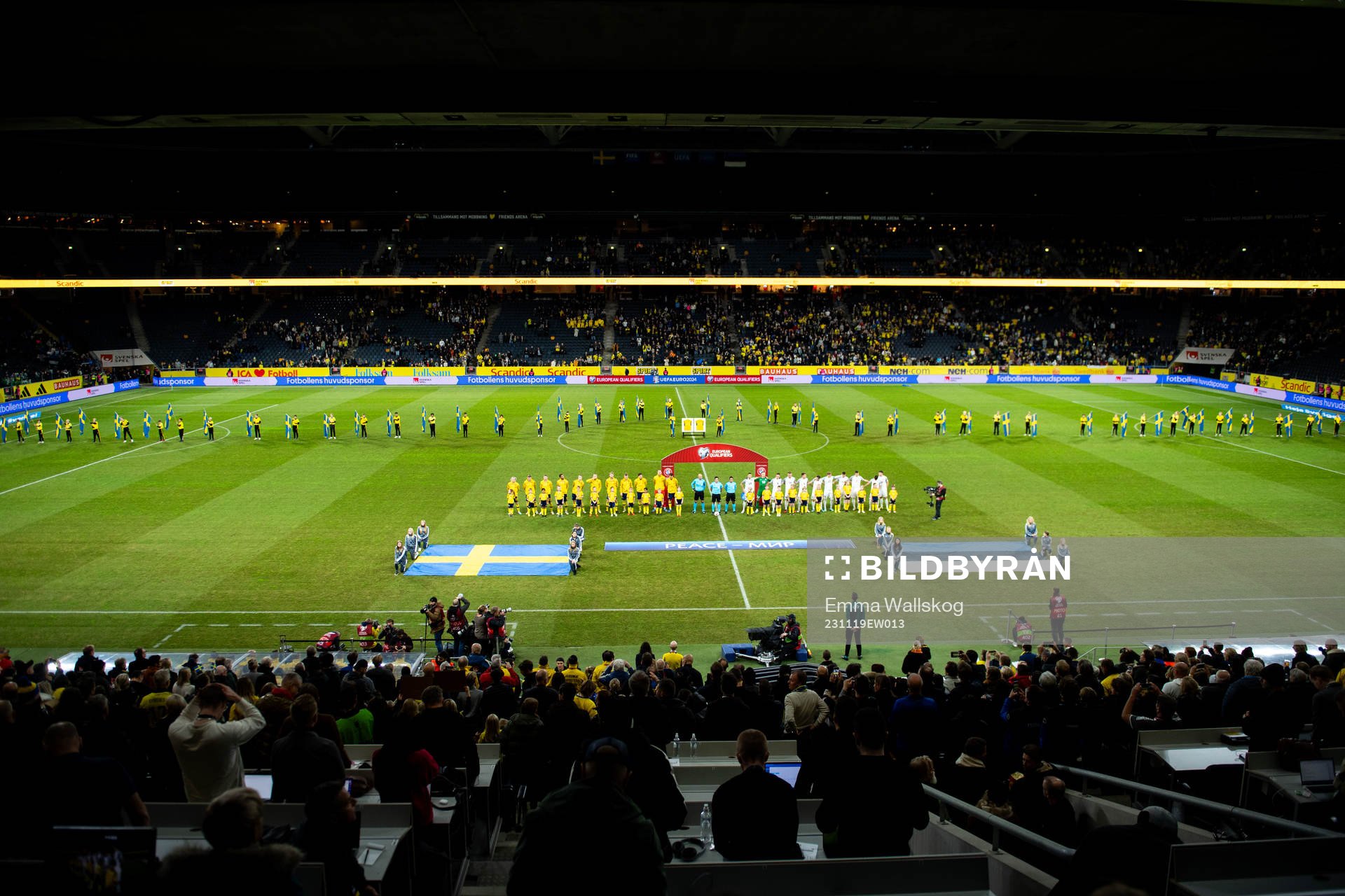 General view of Friends Arena