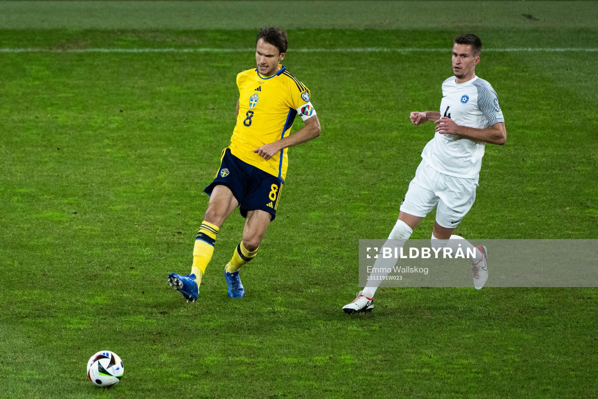 Albin Ekdal of Sweden and Mattias Käit of Estonia