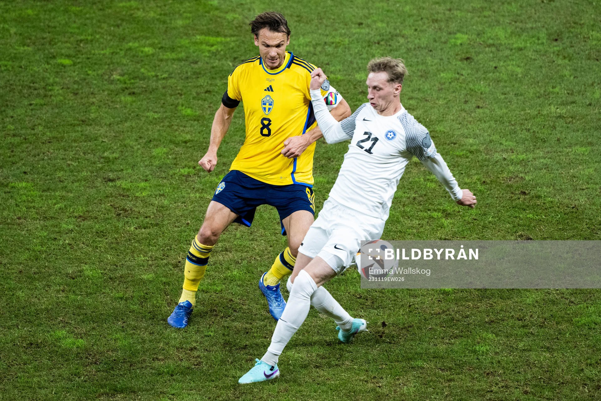 Albin Ekdal of Sweden and Bogdan Vastsuk of Estonia