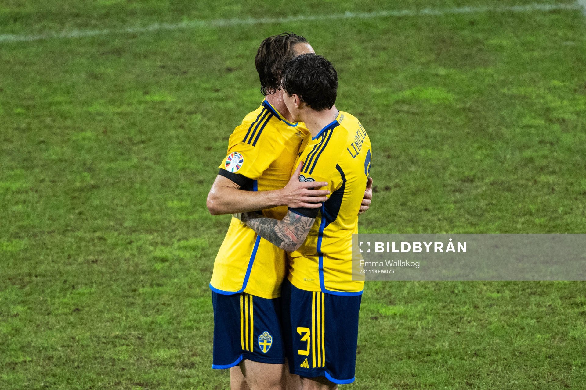 Albin Ekdal and Victor Nilsson Lindelöf of Sweden