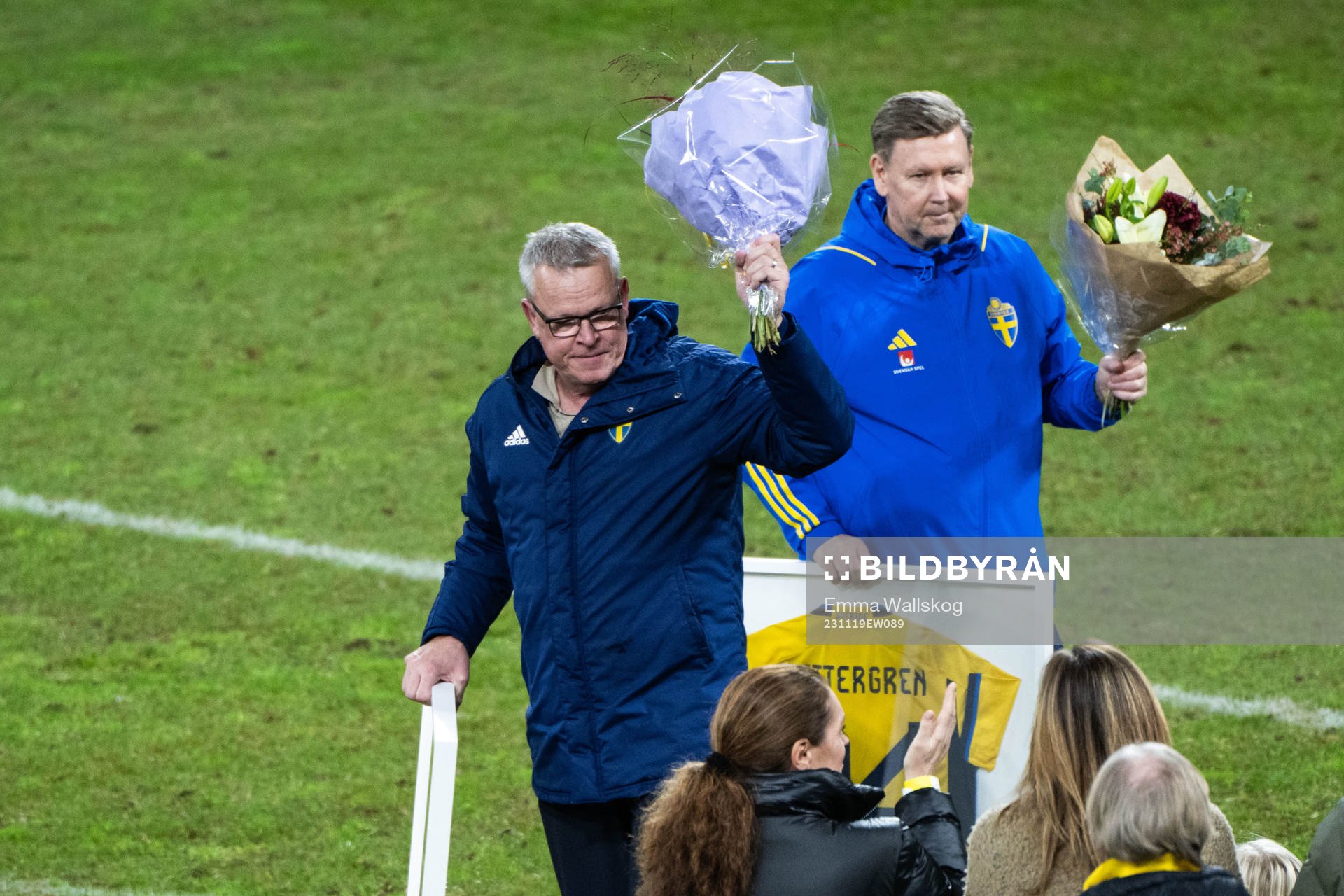 Head coach Janne Andersson and Assistant coach Peter