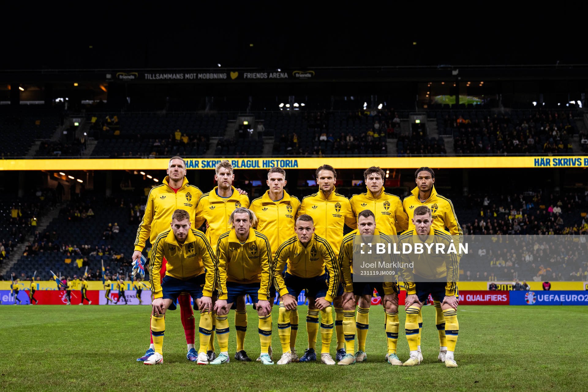 The starting eleven of Sweden