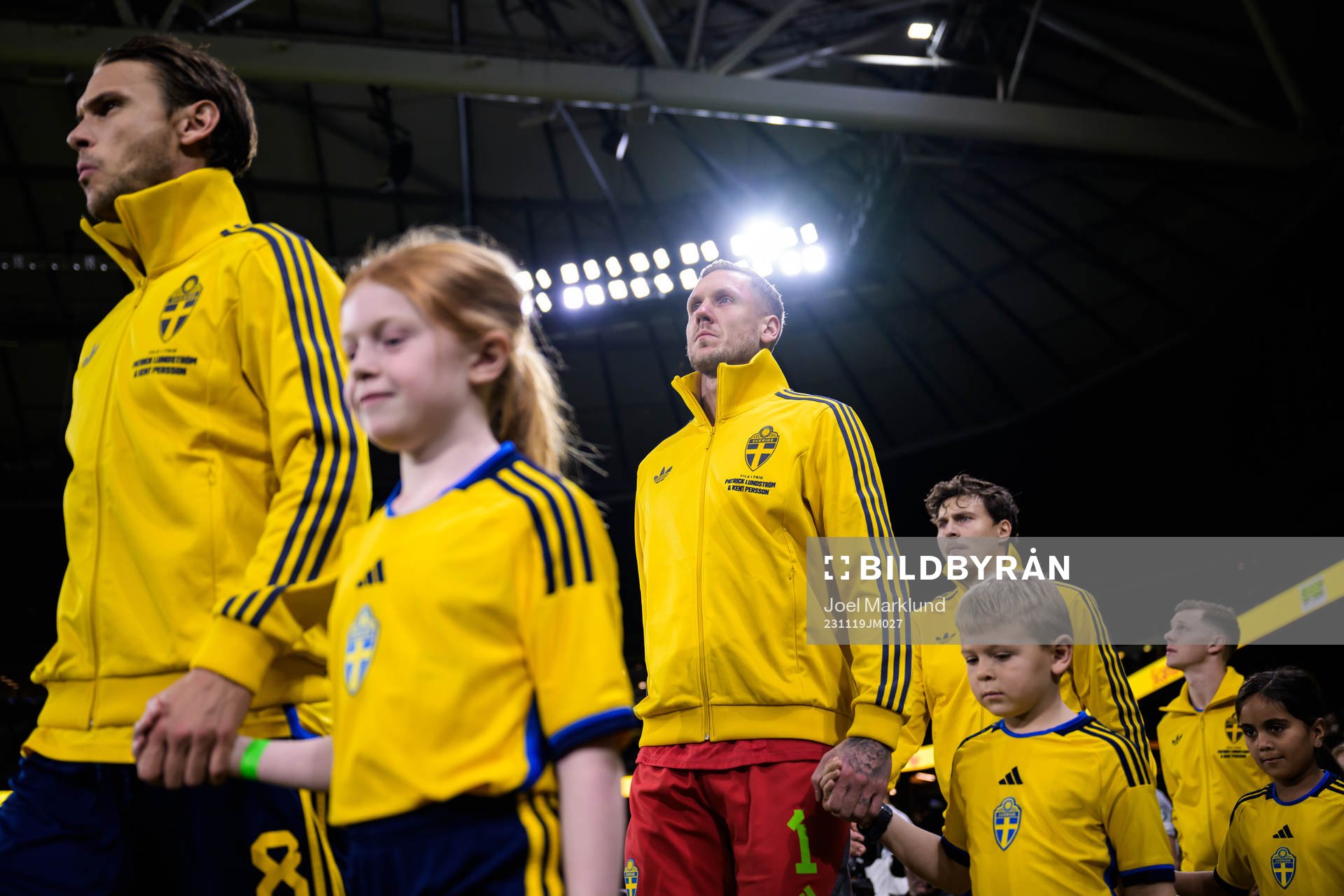 Albin Ekdal and goalkeeper Robin Olsen  of Sweden with