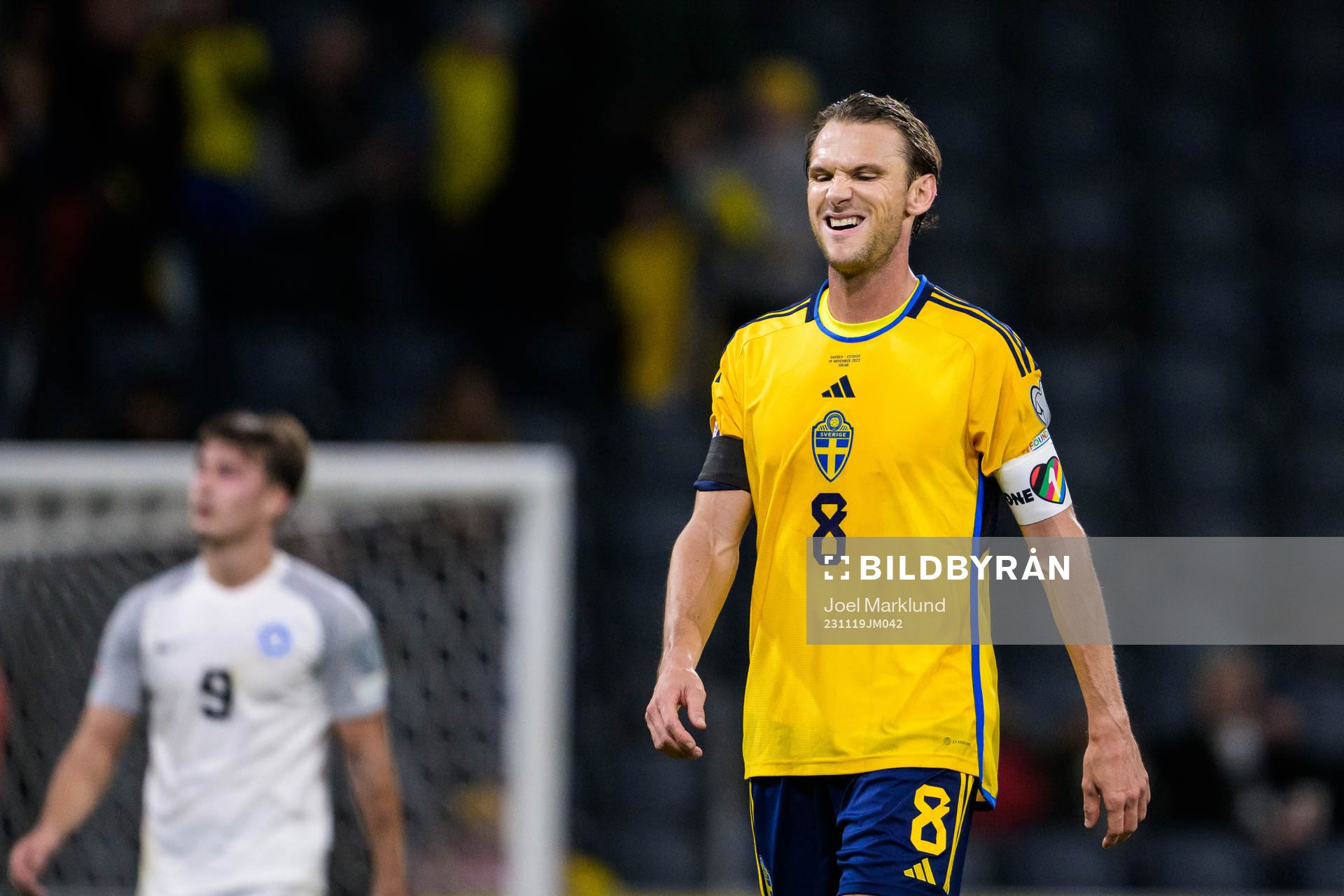 Albin Ekdal of Sweden looks dejected