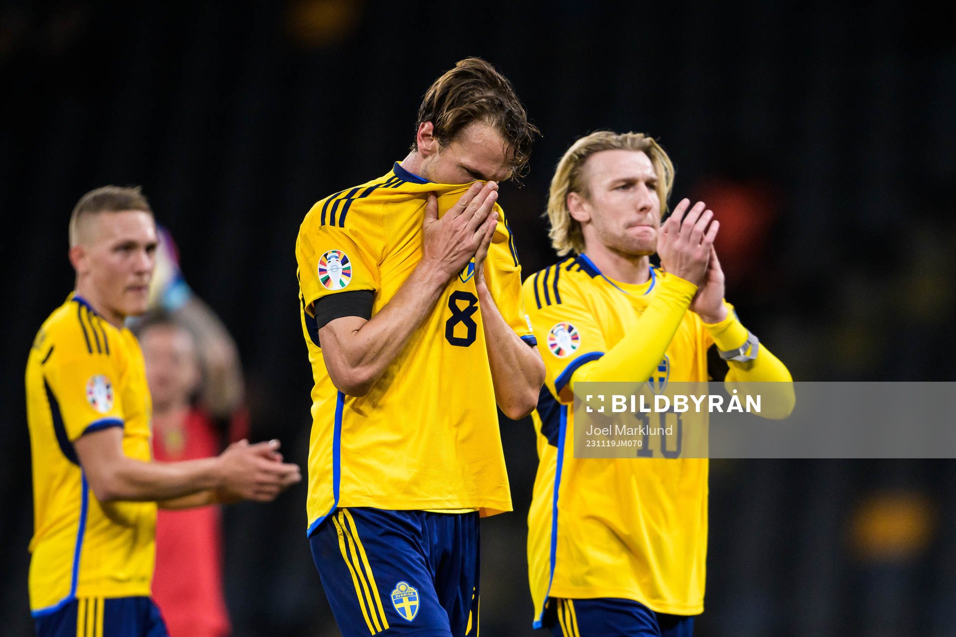 Albin Ekdal and Emil Forsberg of Sweden