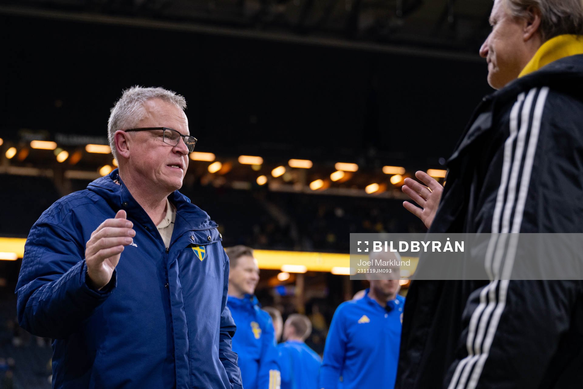 Head coach Janne Andersson  of Sweden