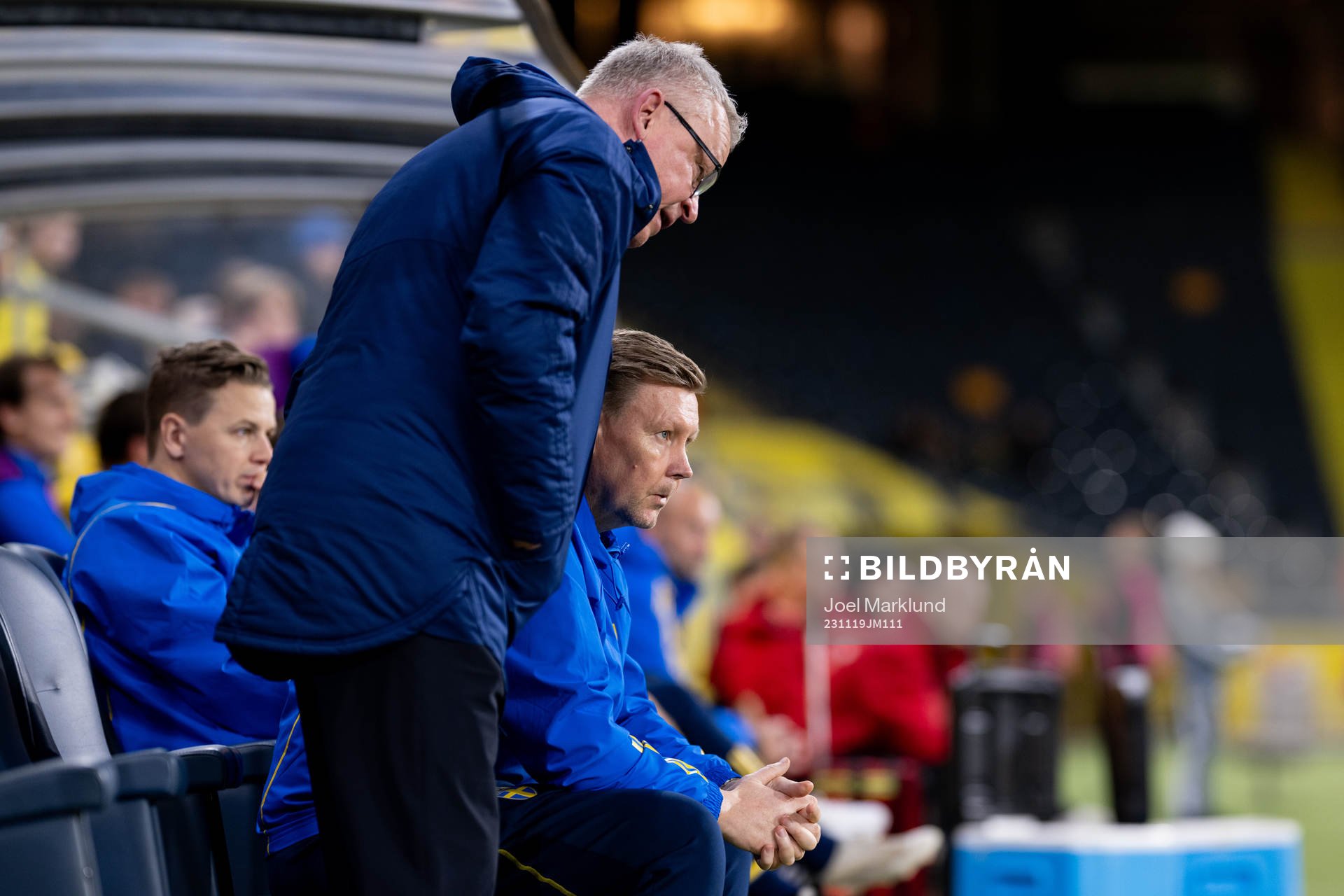 Head coach Janne Andersson and assistant coach Peter