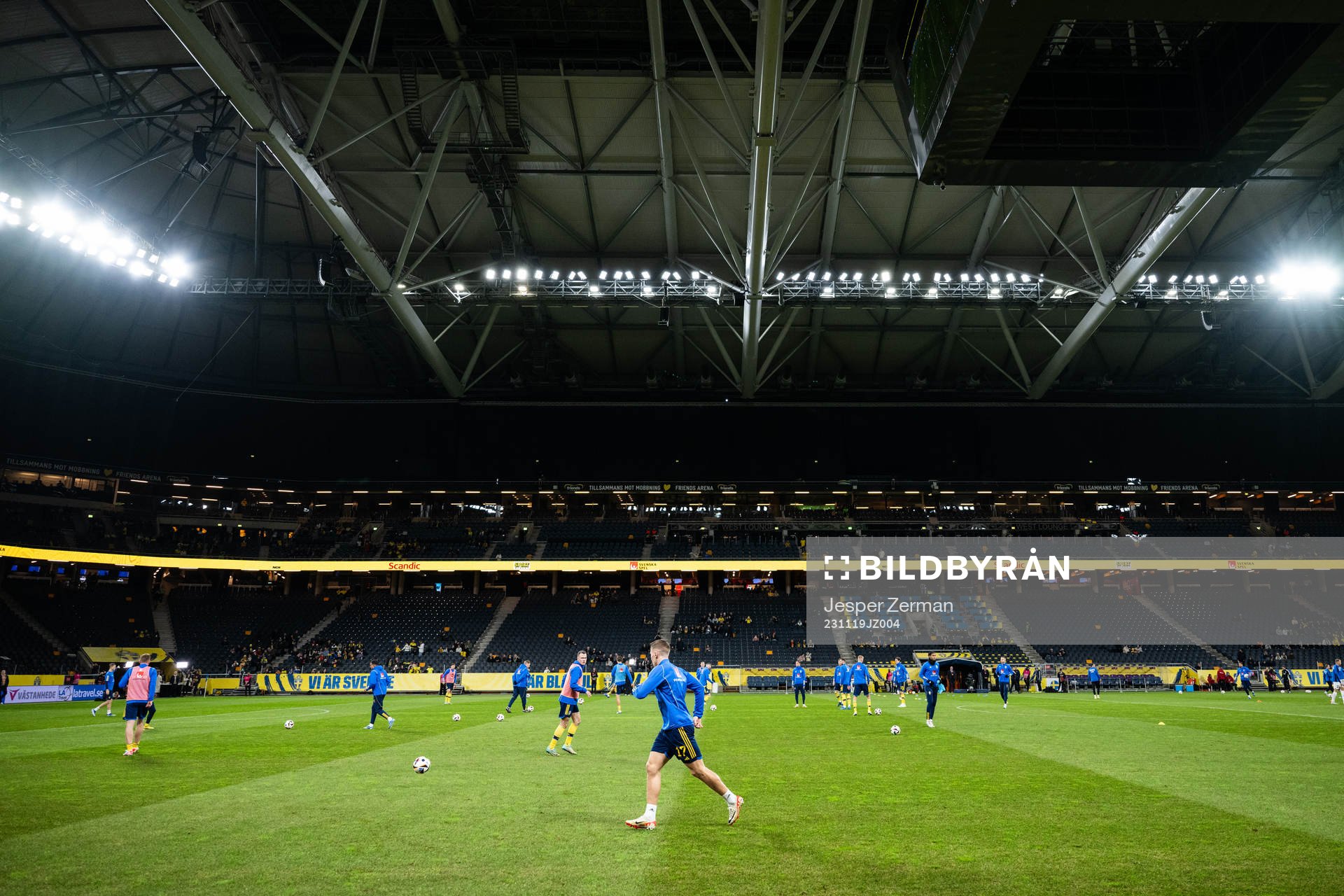 General view of Friends Arena