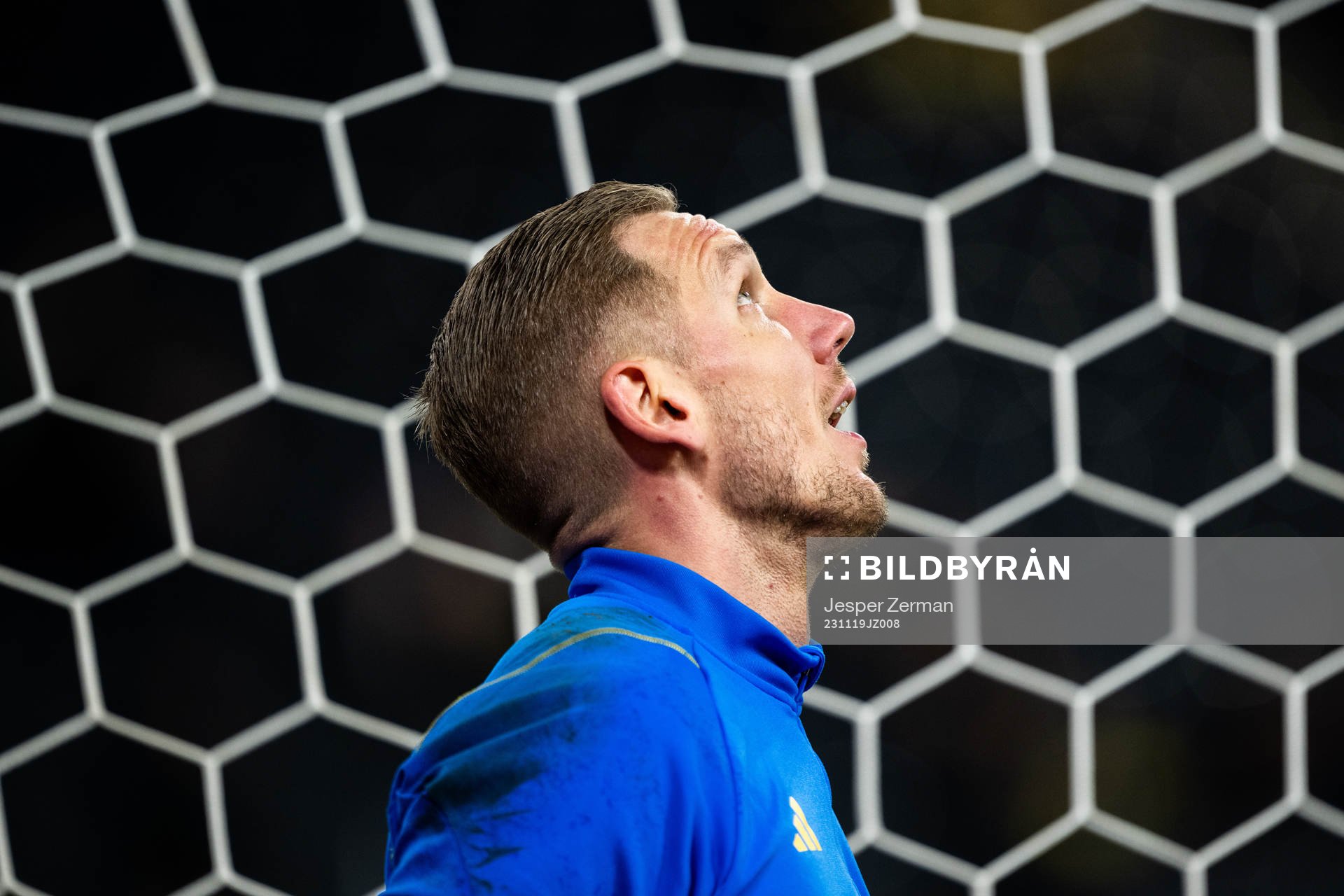 Goalkeeper Robin Olsen of Sweden