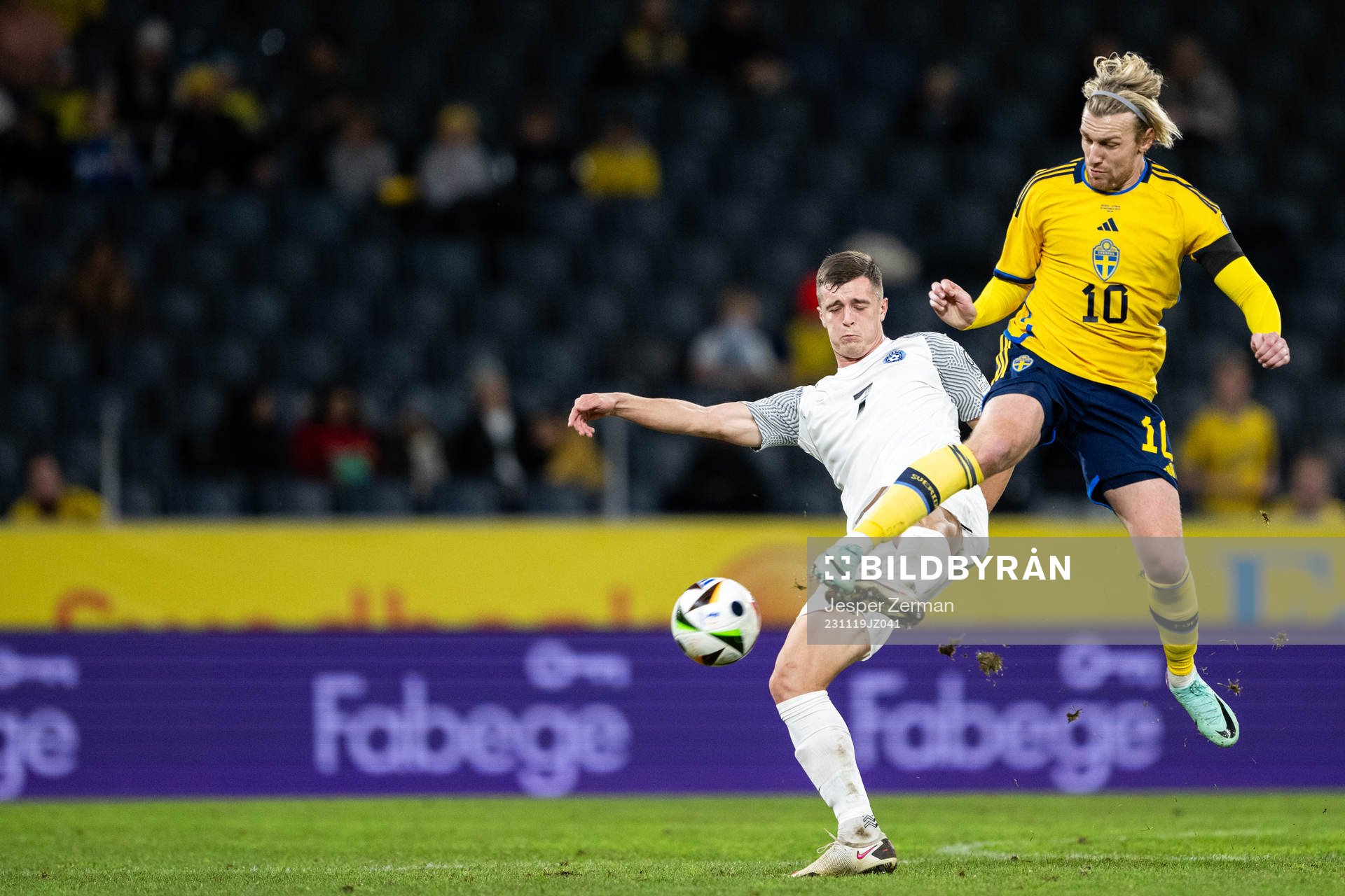 Georgi Tunjov of Estonia and Emil Forsberg of Sweden