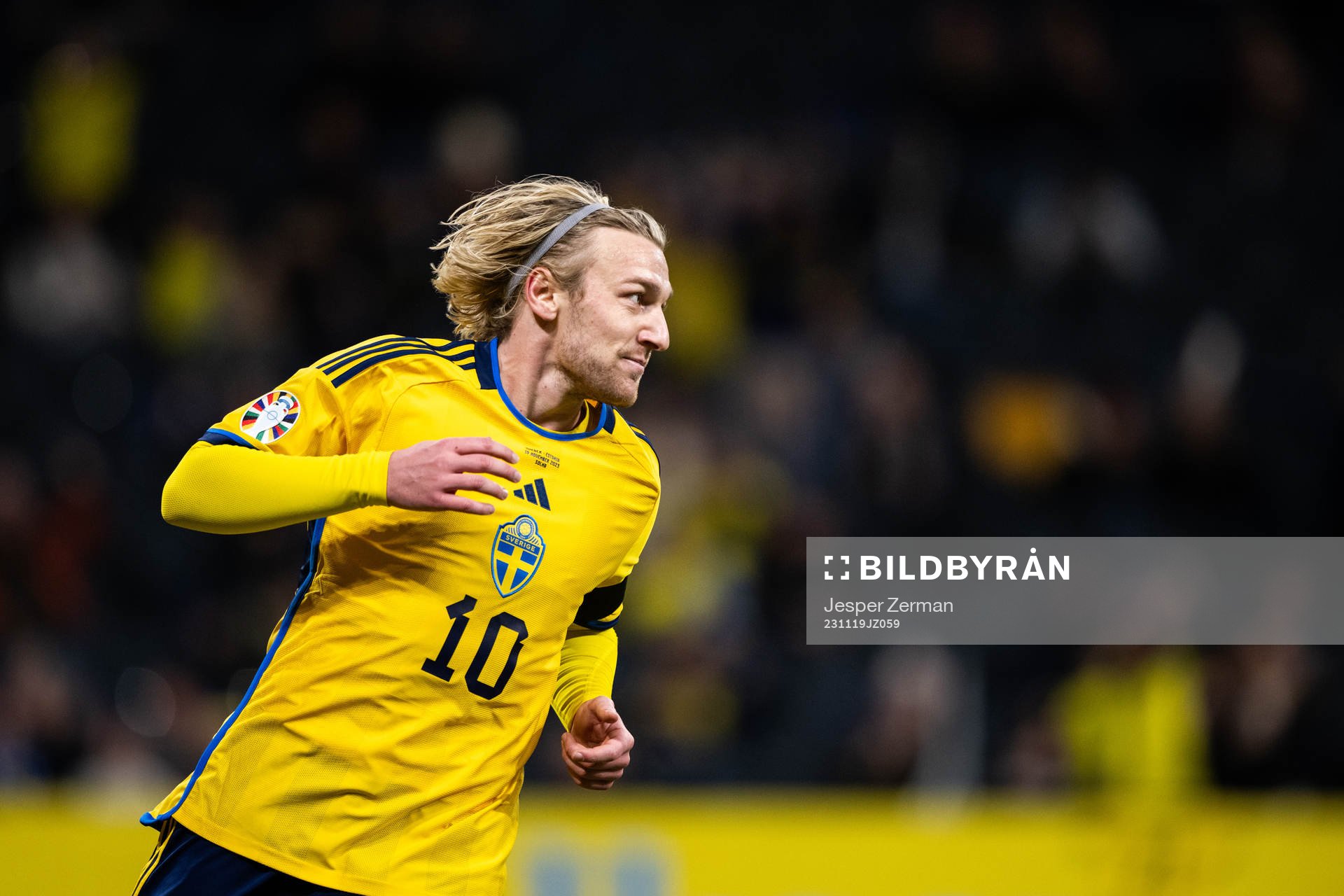 Emil Forsberg of Sweden celebrates
