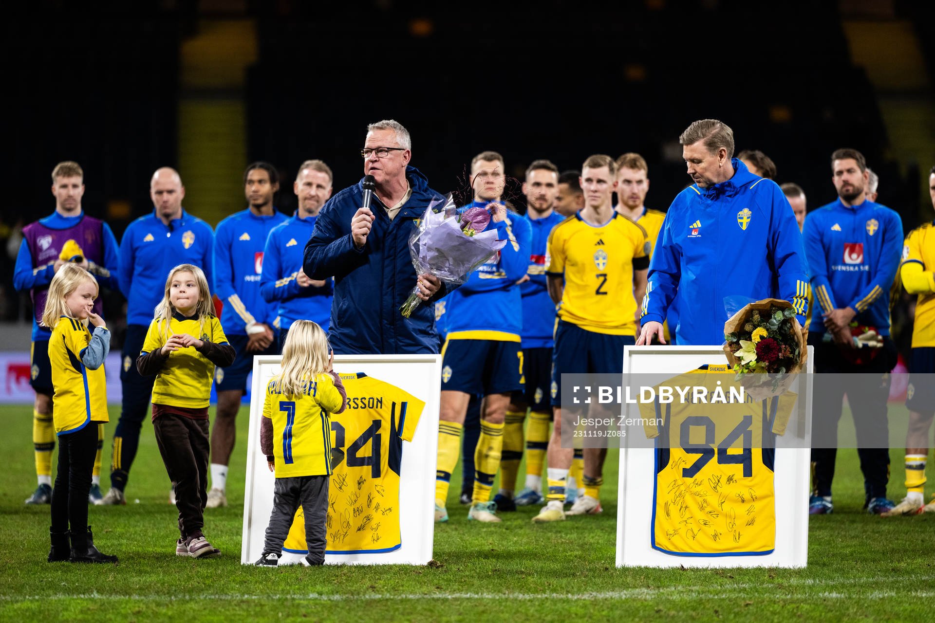 Head coach Janne Andersson and Assistant coach Peter