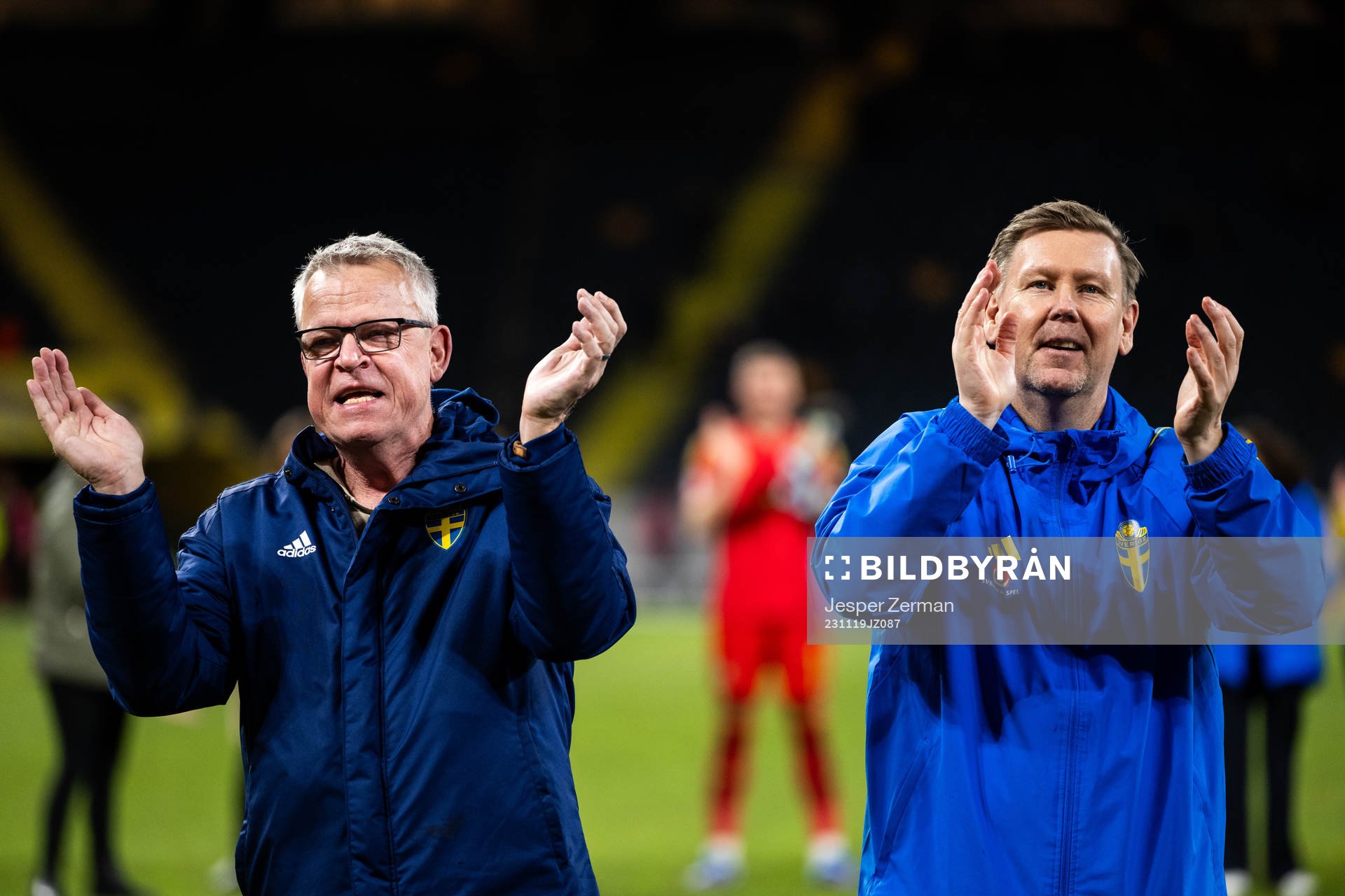 Head coach Janne Andersson and Assistant coach Peter