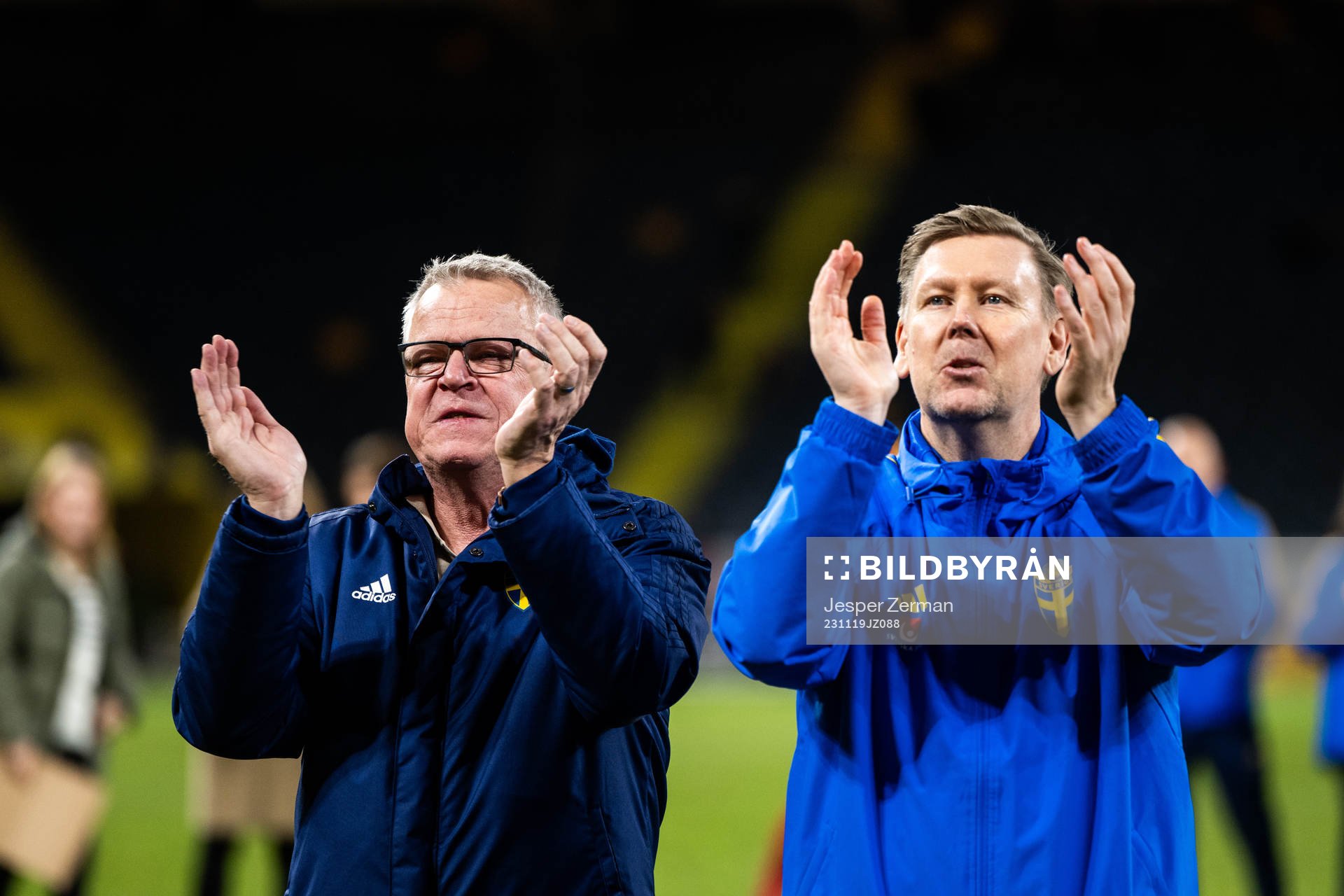 Head coach Janne Andersson and Assistant coach Peter