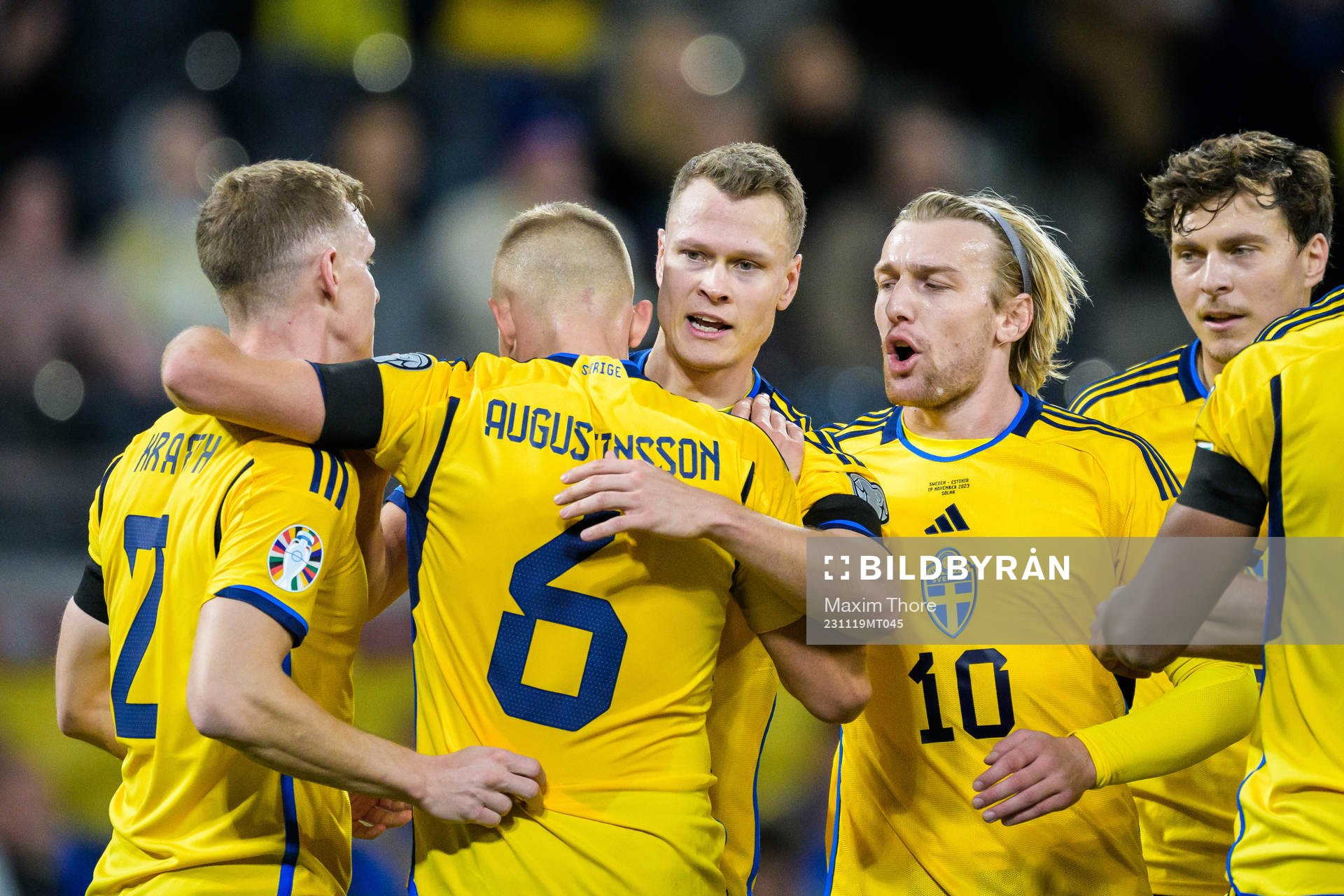 Viktor Claesson and Ludwig Augustinsson of Sweden