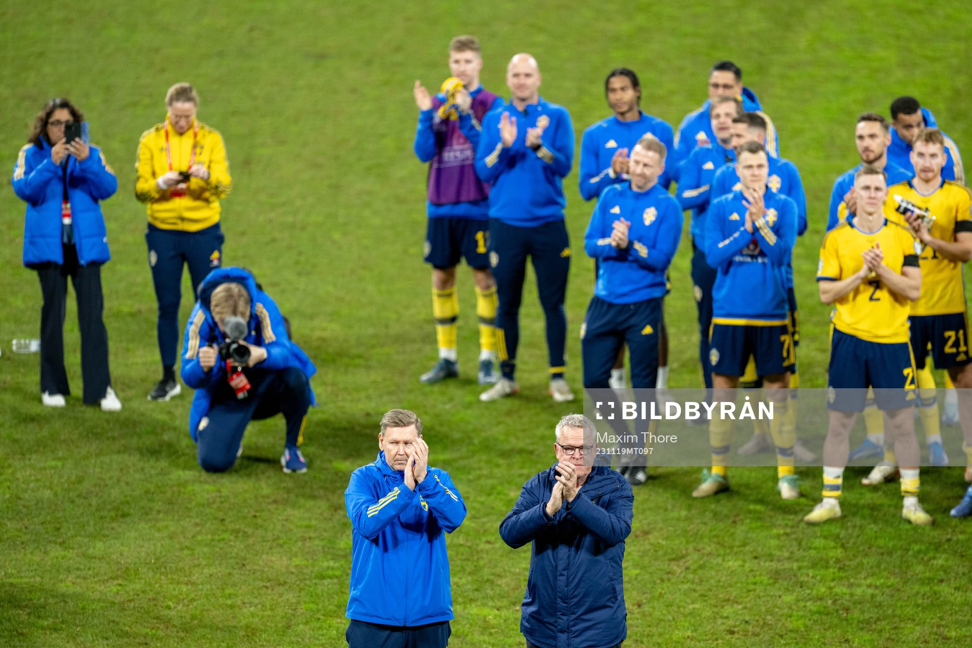 Assistant coach Peter Wettergren and Head coach Janne