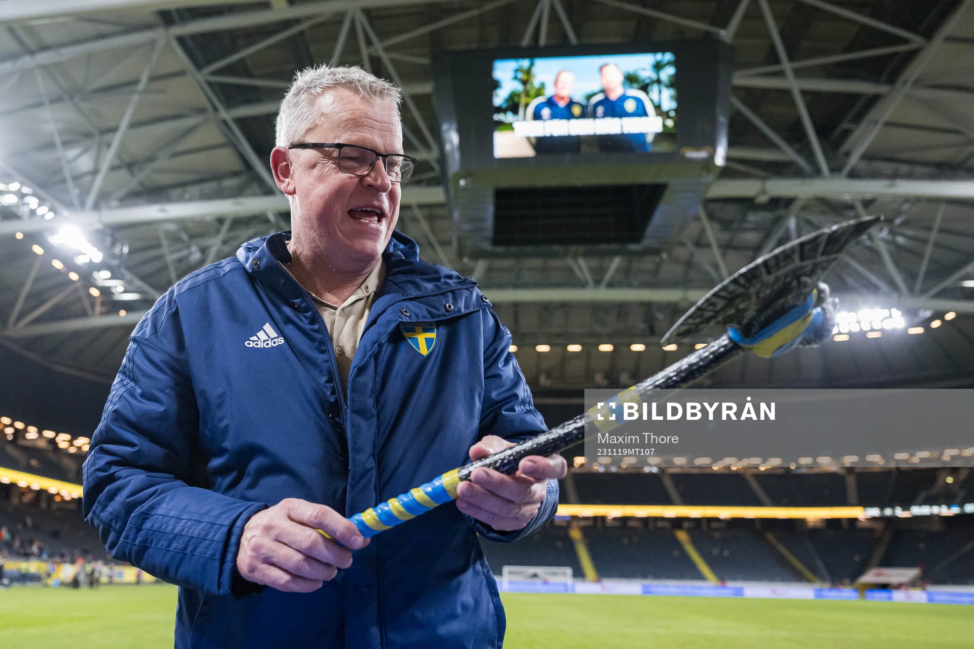 Head coach Janne Andersson  of Sweden