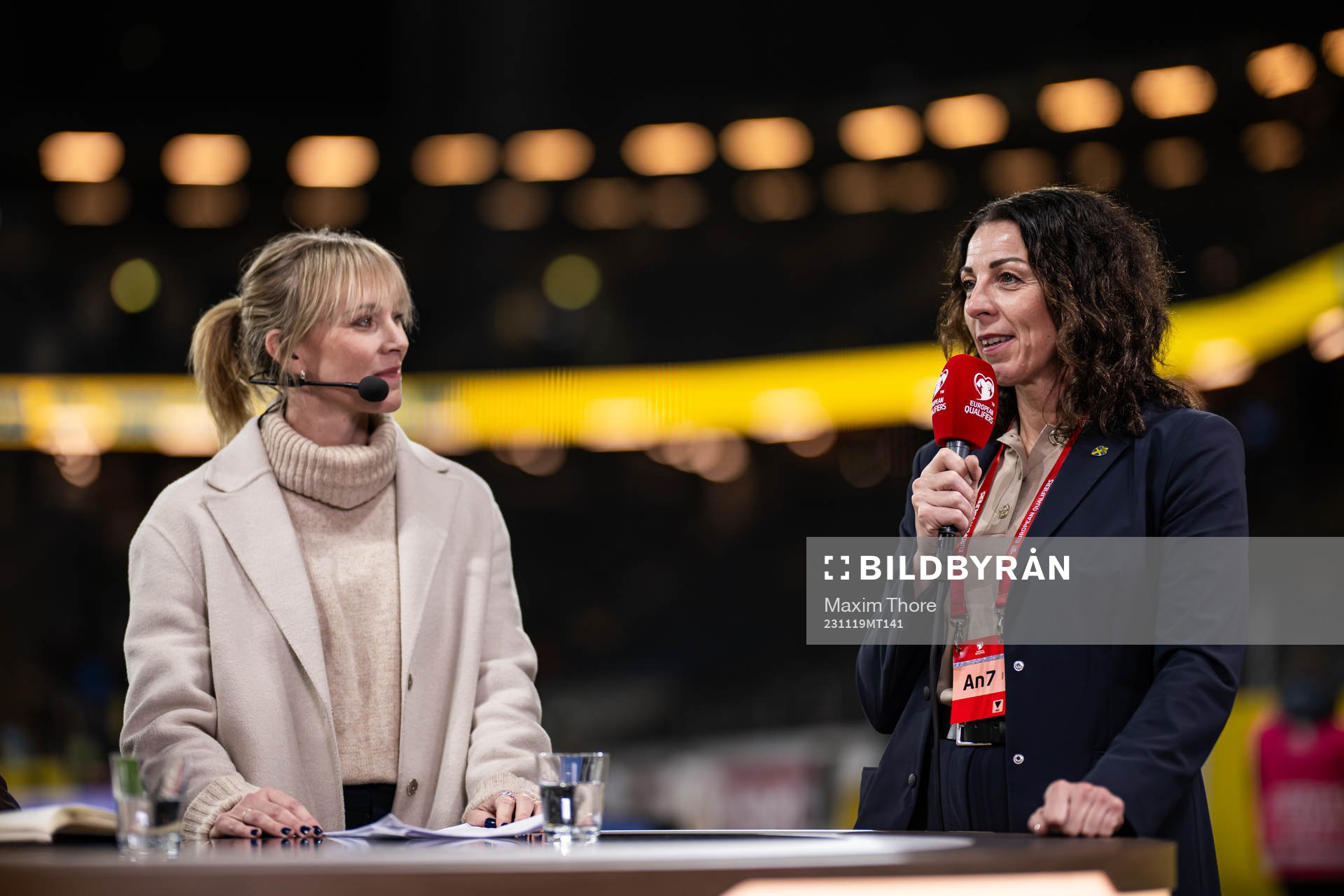 Johanna Frisk and Andrea Möllerberg, general secretary of