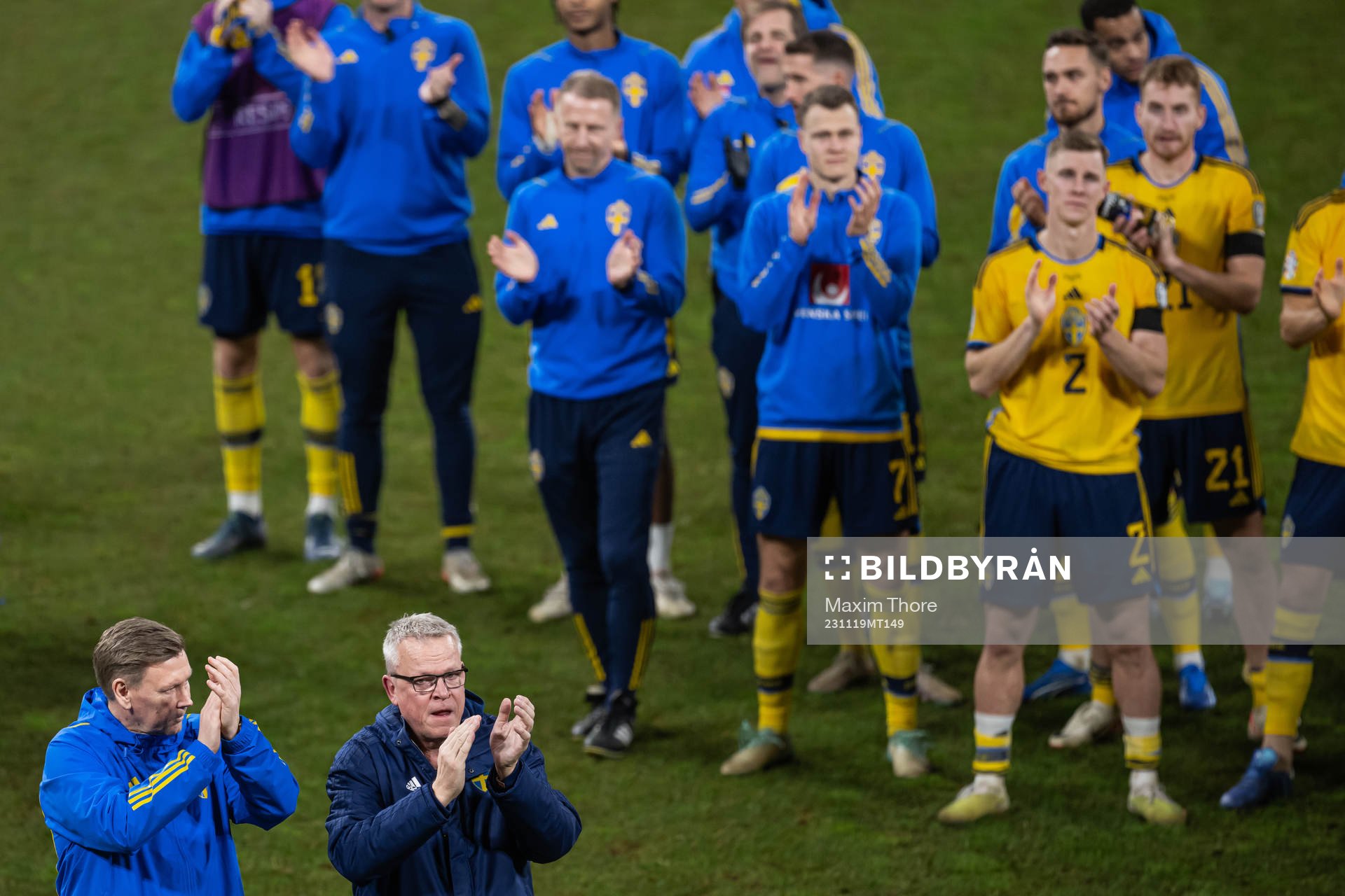Assistant coach Peter Wettergren and head coach Janne