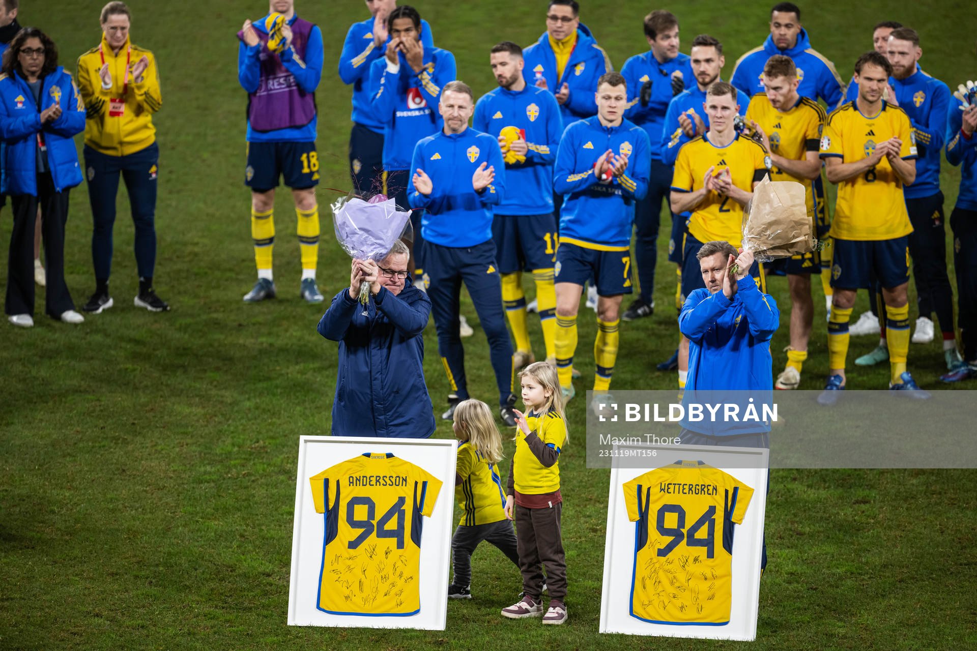Head coach Janne Andersson and assistant coach Peter