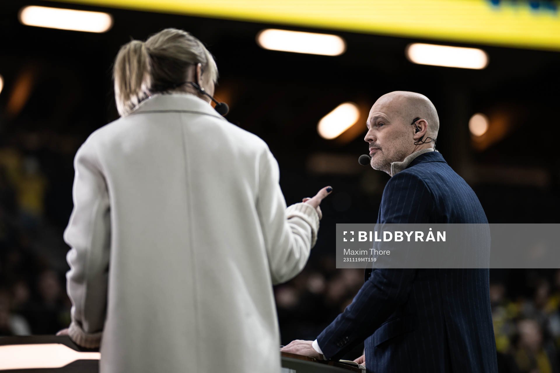 Fredrik Ljungberg in Swedish broadcaster Viaplay studio