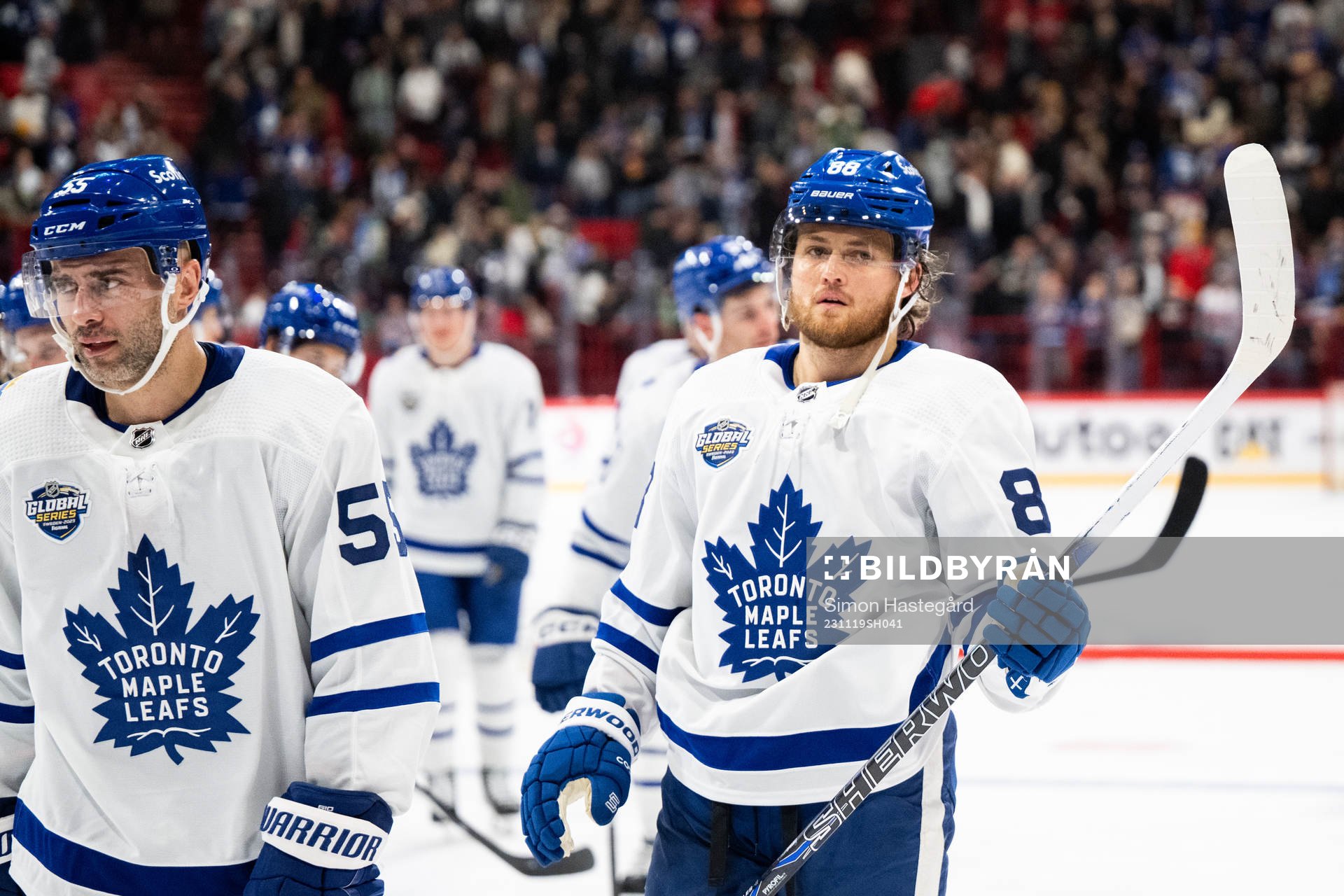 William Nylander of Toronto Maple Leafs celebrates