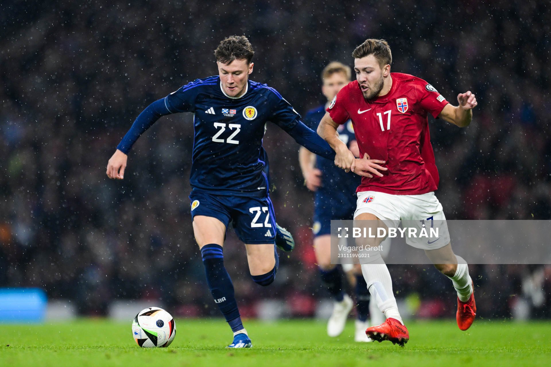 Nathan Patterson of Scotland and Fredrik André Bjørkan of