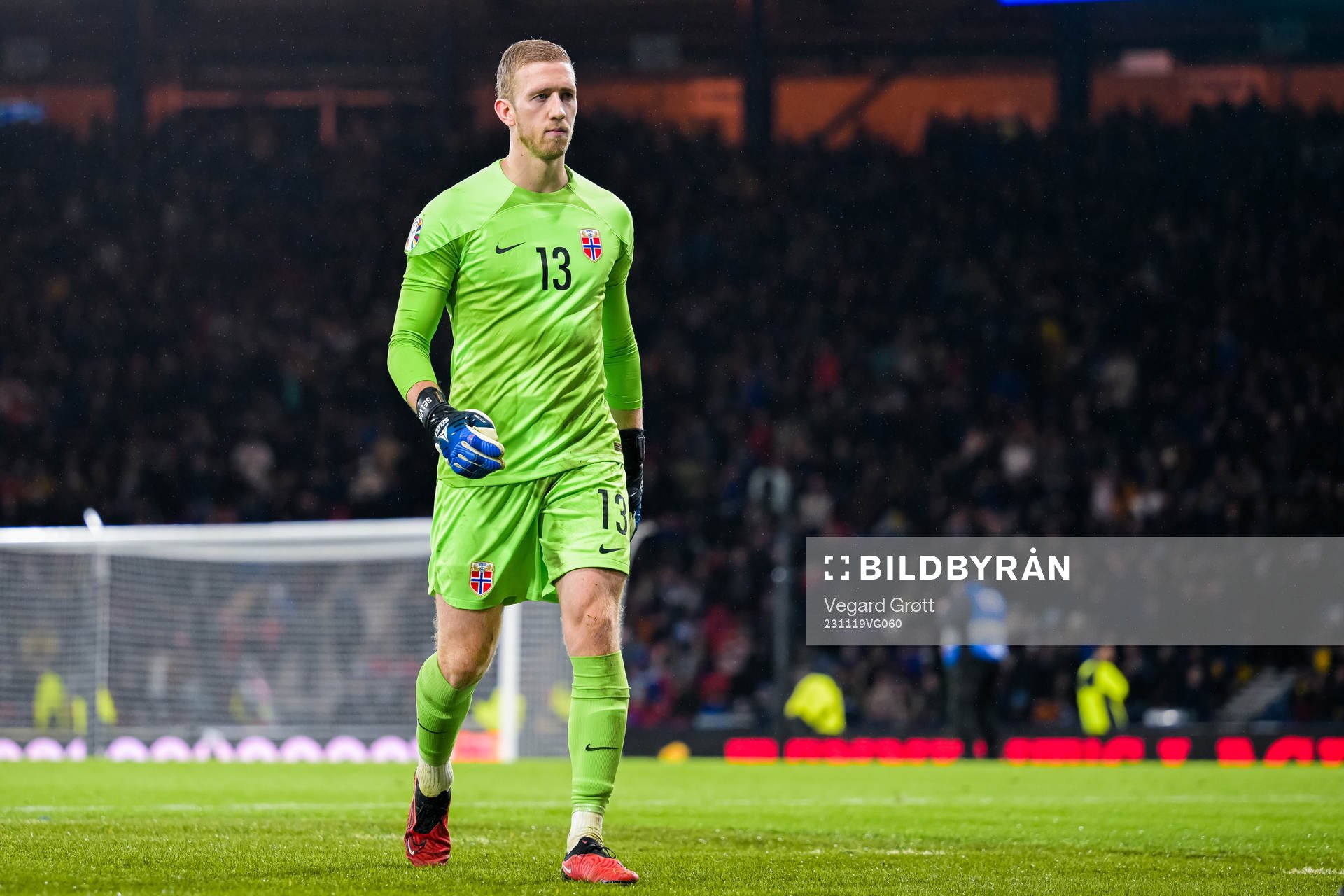 Goalkeeper Egil Selvik of Norway