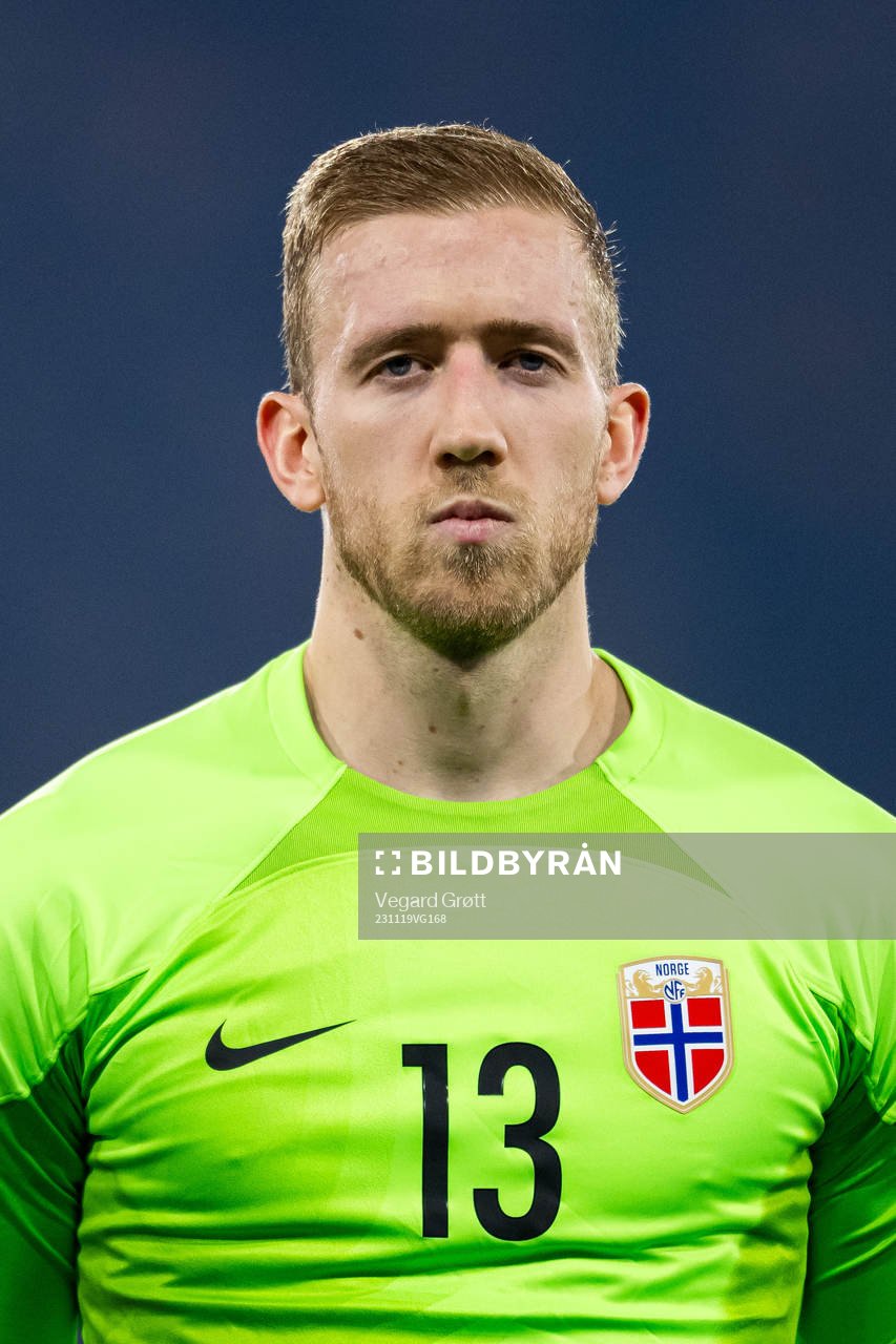 Goalkeeper Egil Selvik of Norway