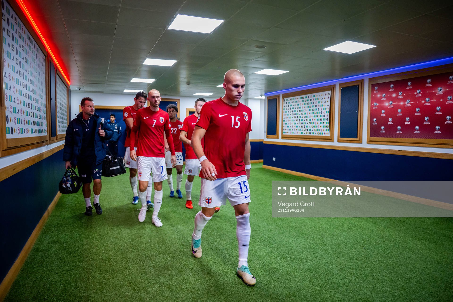 Leo Skiri Østigård of Norway at half-time