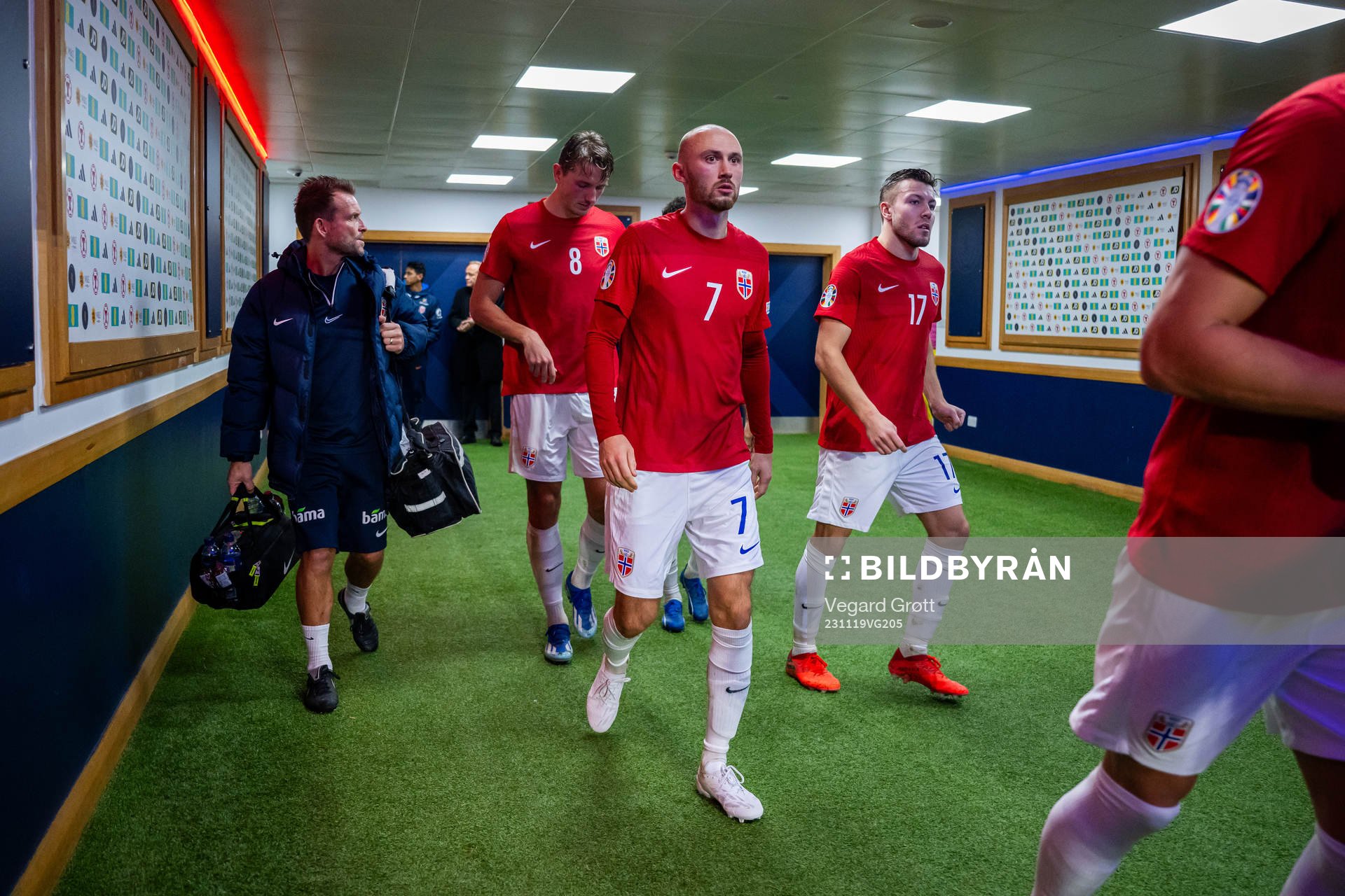 Fredrik Aursnes of Norway at half-time