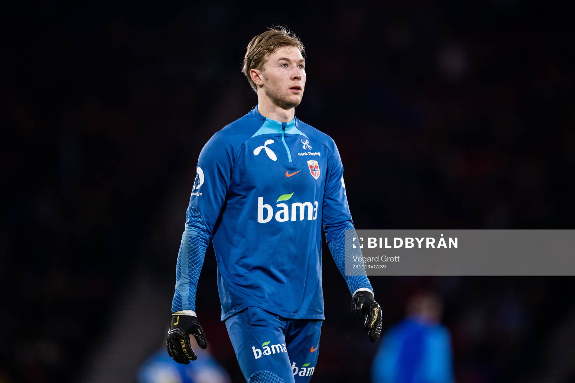 Goalkeeper Mathias Dyngeland of Norway