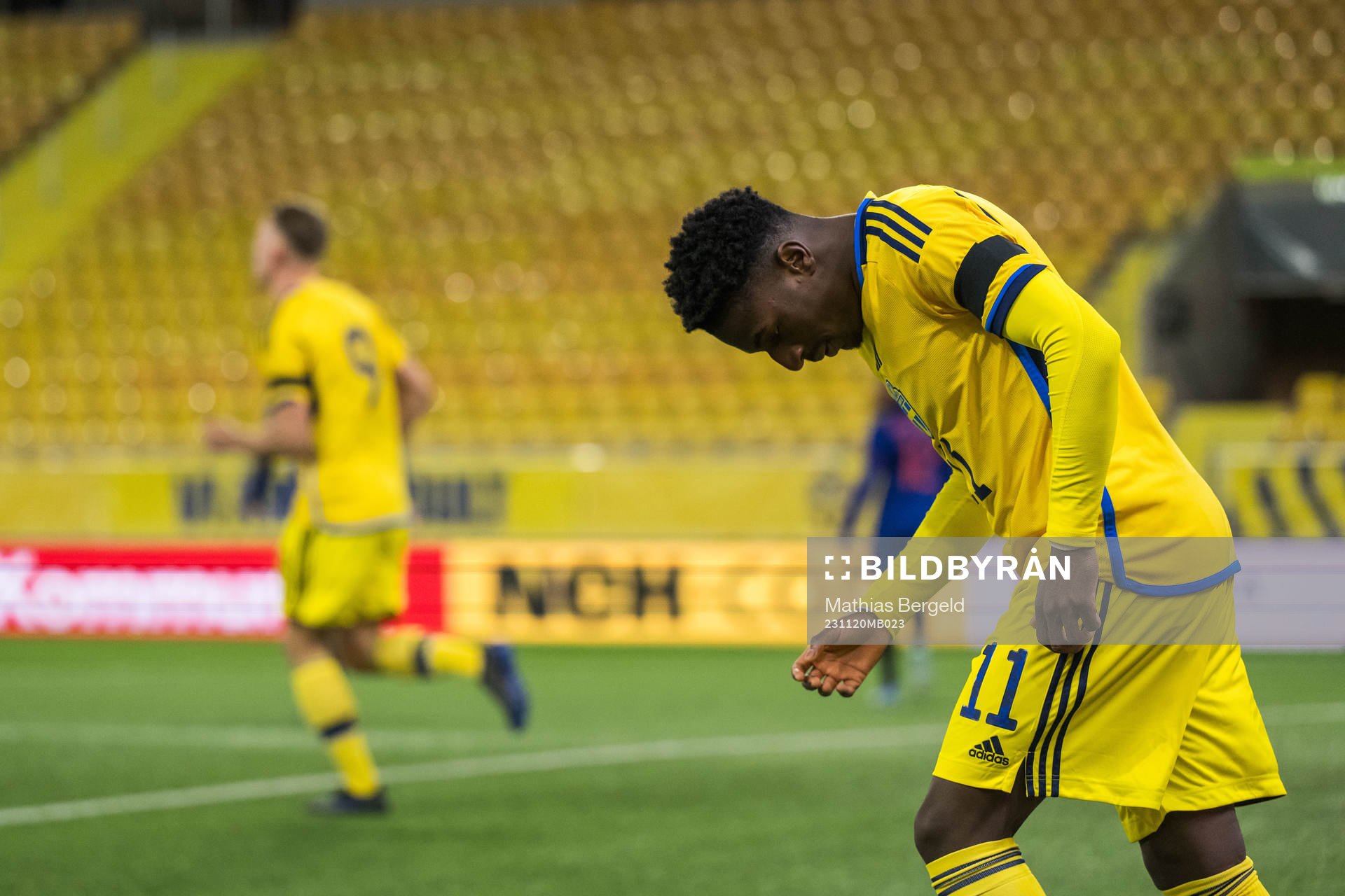 Josafat Mendes of Sweden looks dejected