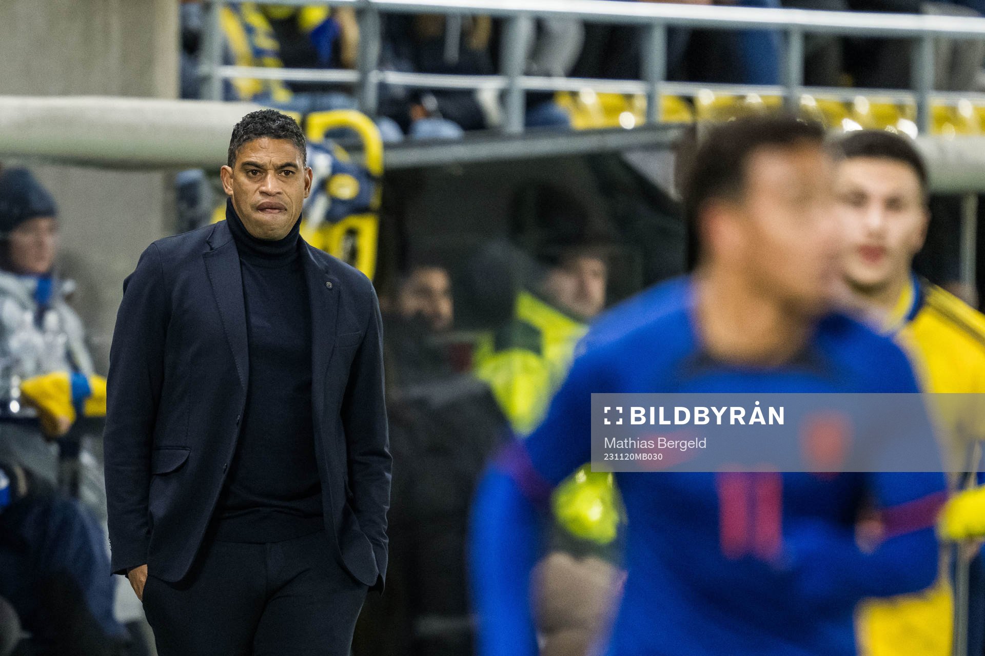 Head coach Michael Reiziger of Netherlands during the UEFA European Under-21 Qualifier football match between Sweden and Netherlands on November 20, 2023 in Borås.