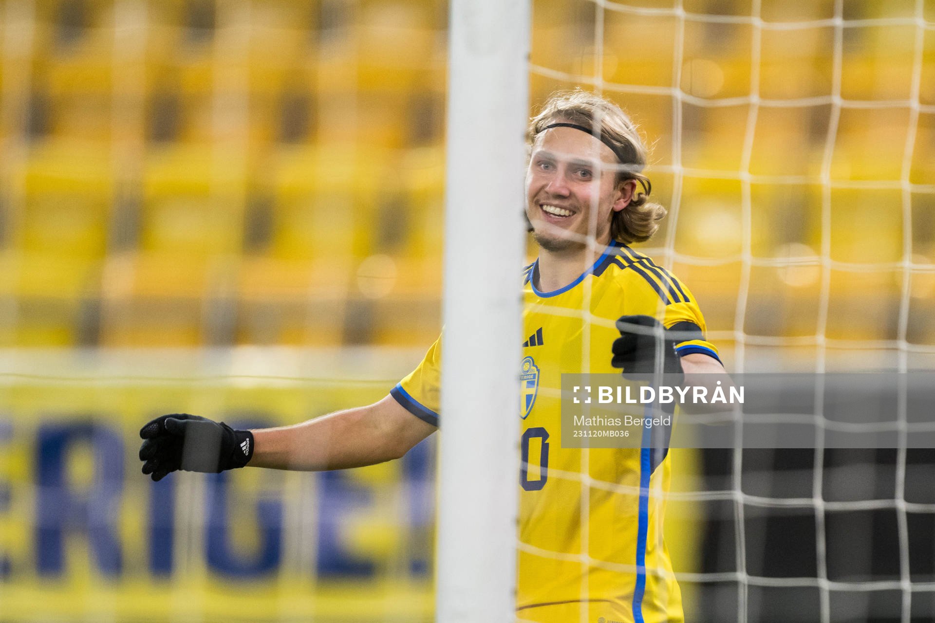 Sebastian Nanasi of Sweden celebrates
