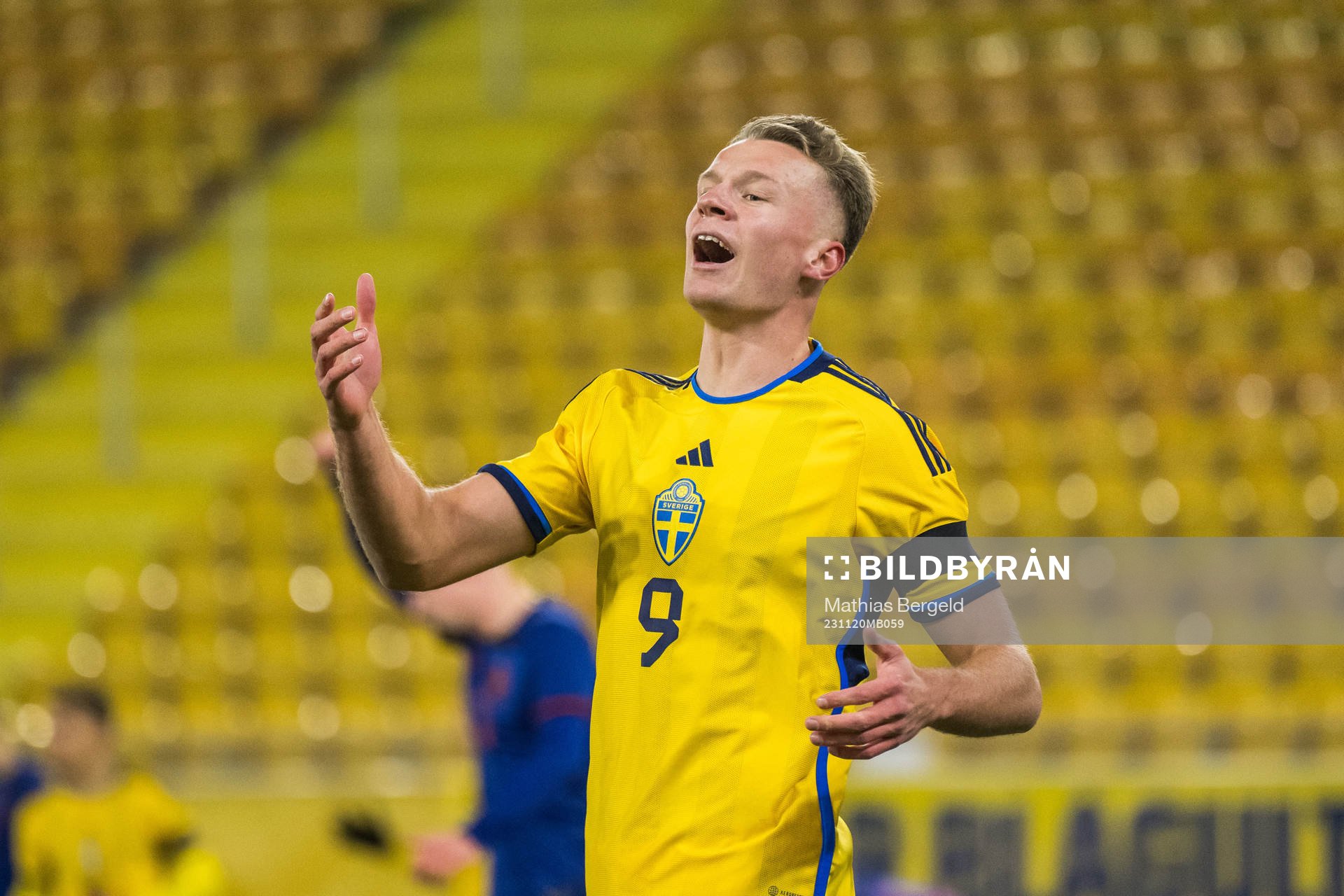 Joel Voelkerling Persson of Sweden looks dejected