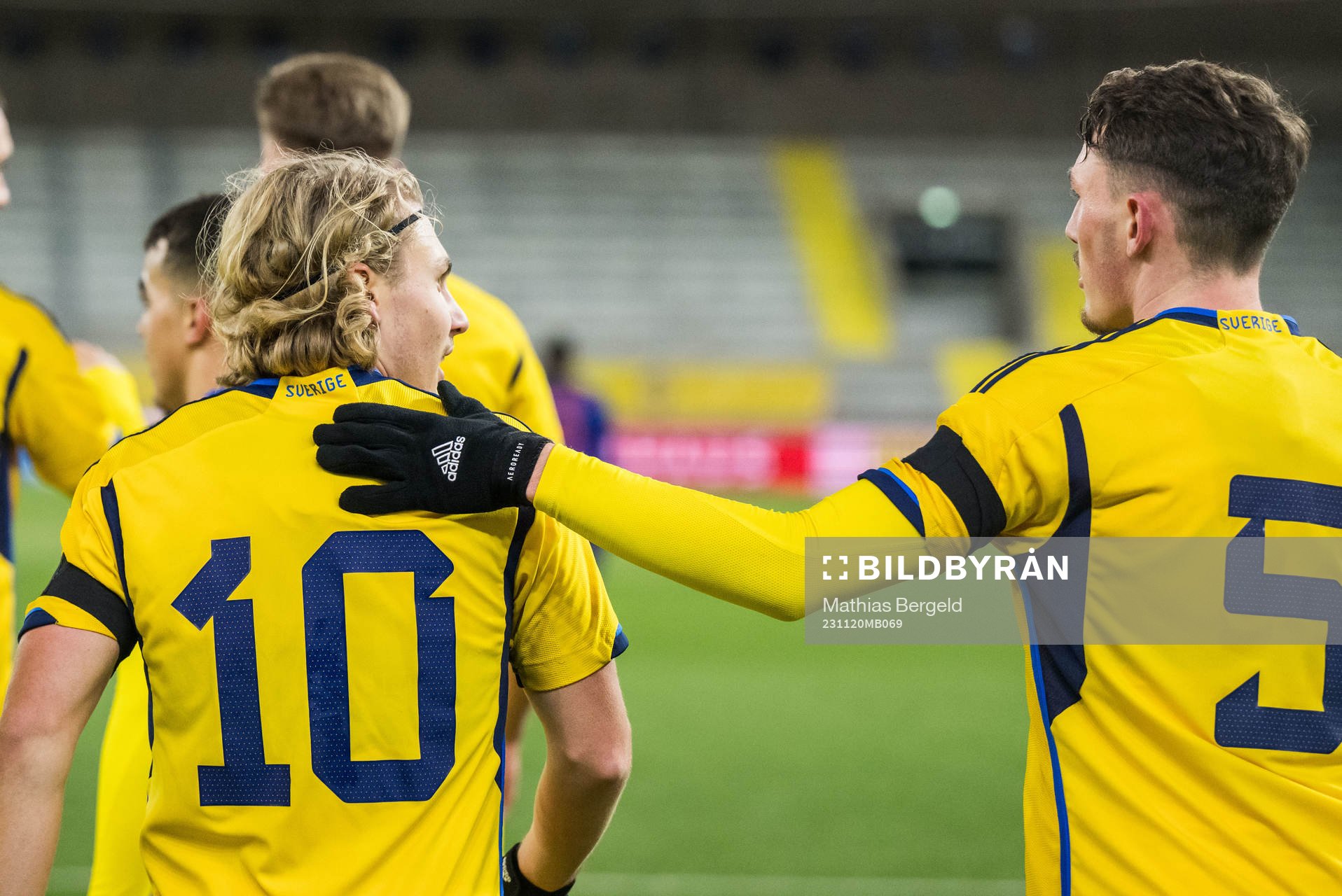 Sebastian Nanasi and Noah Persson of Sweden celebrates