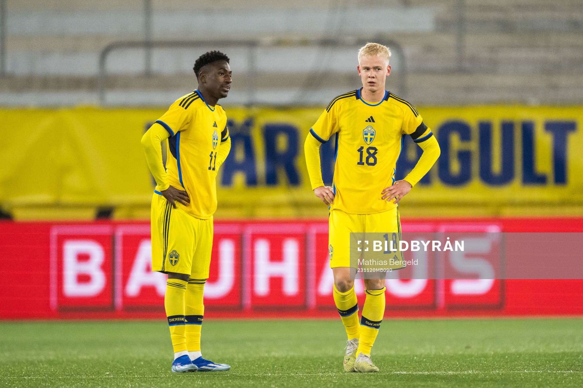 Josafat Mendes and Otto Rosengren of Sweden looks dejected
