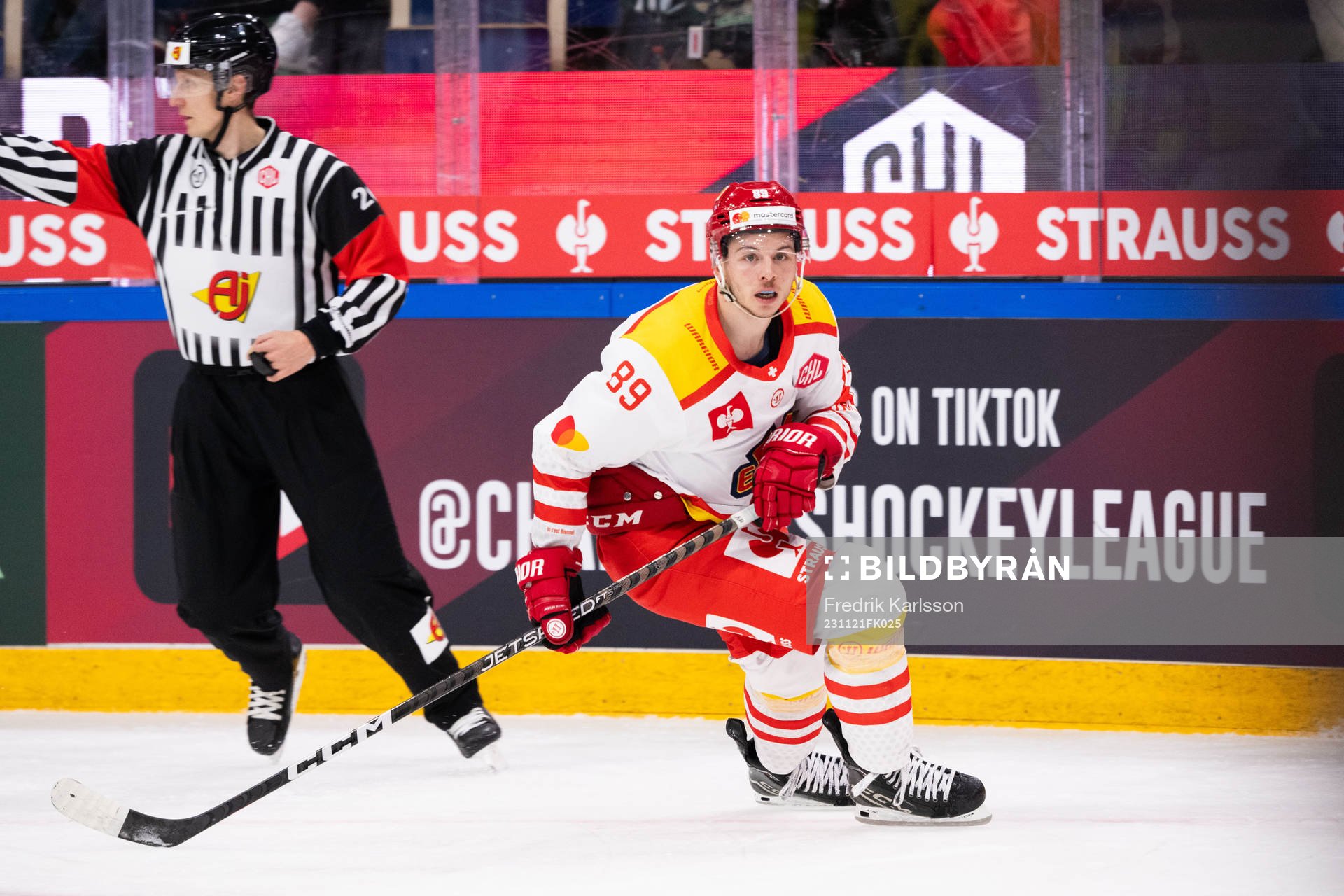 Tino Kessler of EHC Biel Bienne celebrates