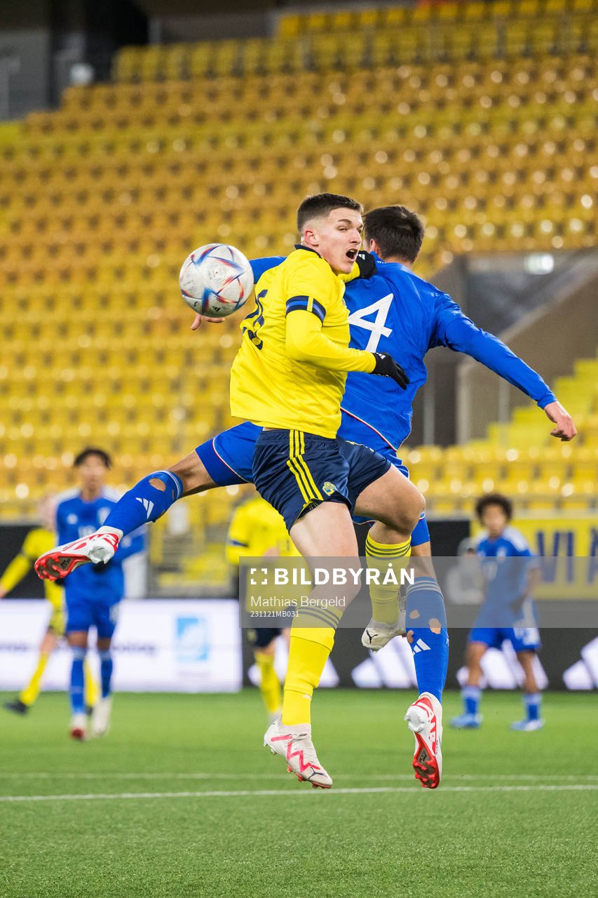 Sveriges Leonardo De Oliveira och Italiens Fabio Chiarodia
