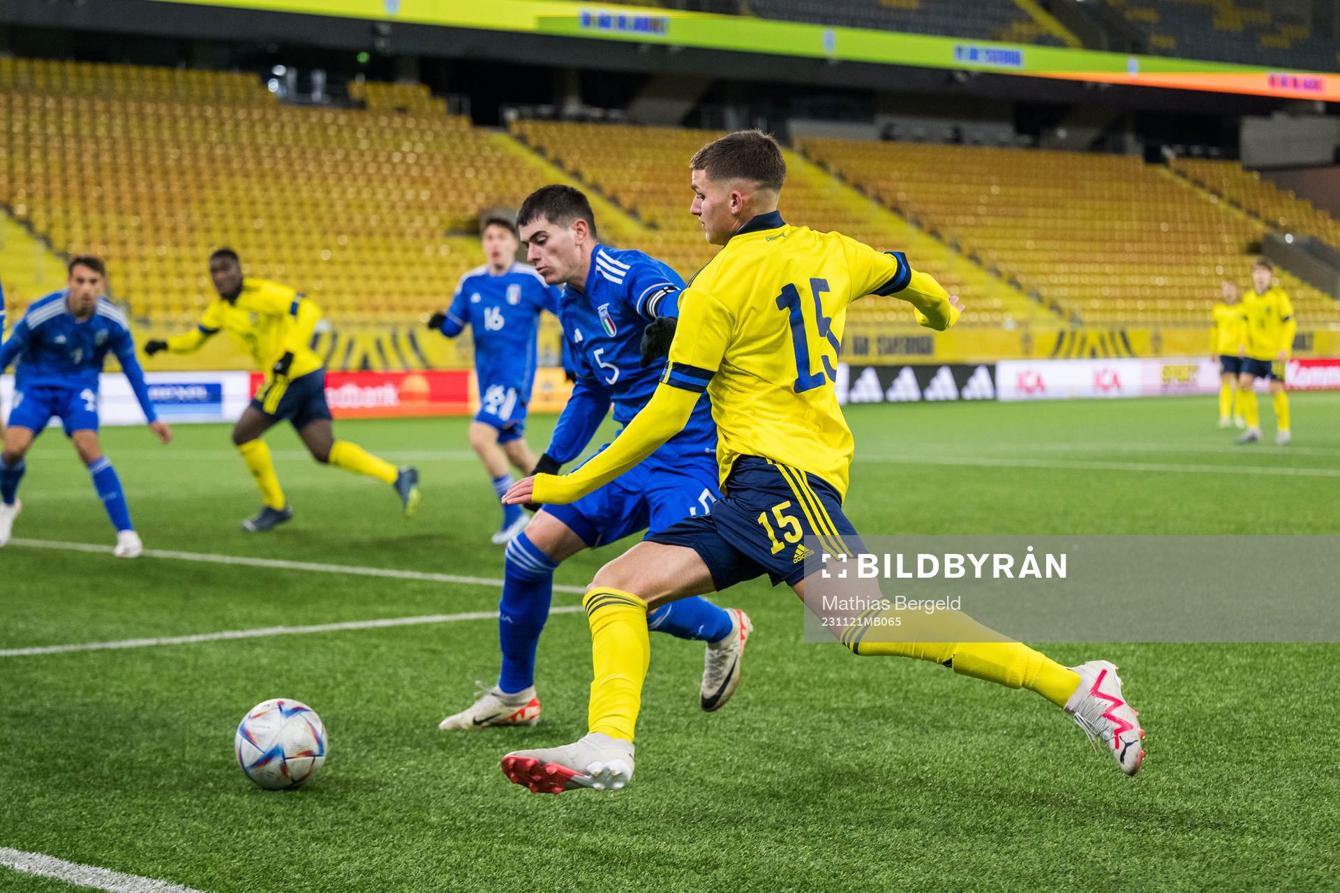 Italiens Luca Lipani och Sveriges Leonardo De Oliveira