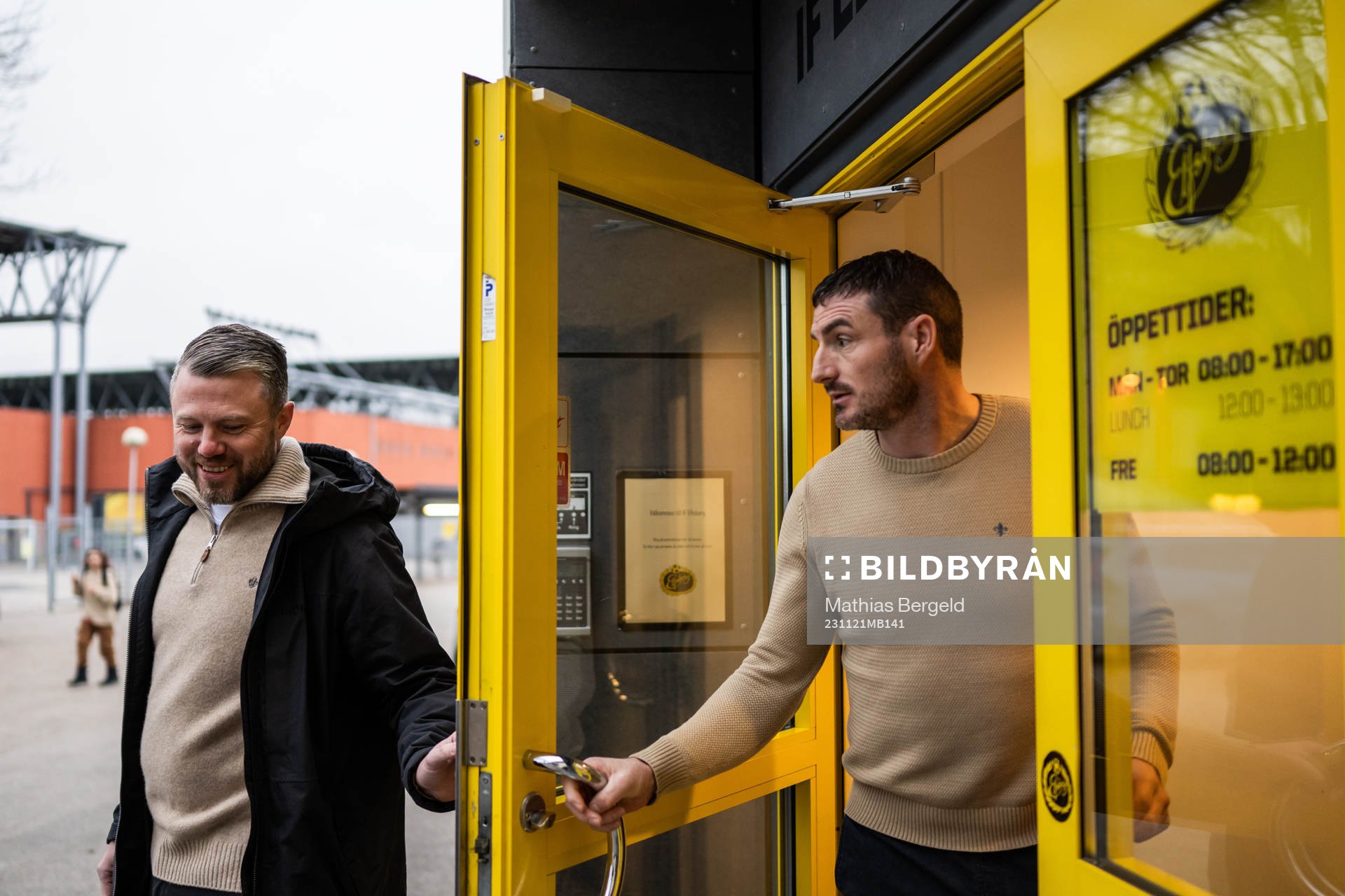 Elfsborgs manager Jimmy Thelin och James Keane