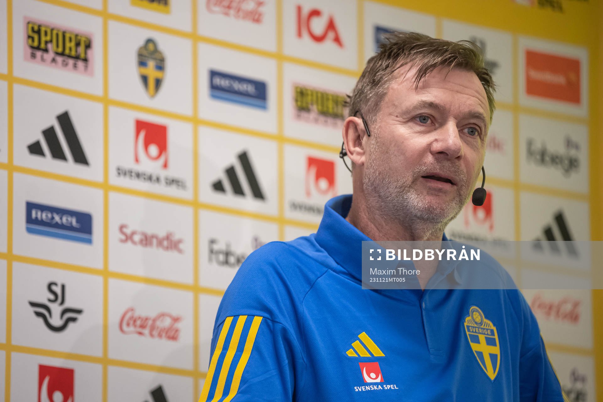 Head coach Peter Gerhardsson of the Swedish women's