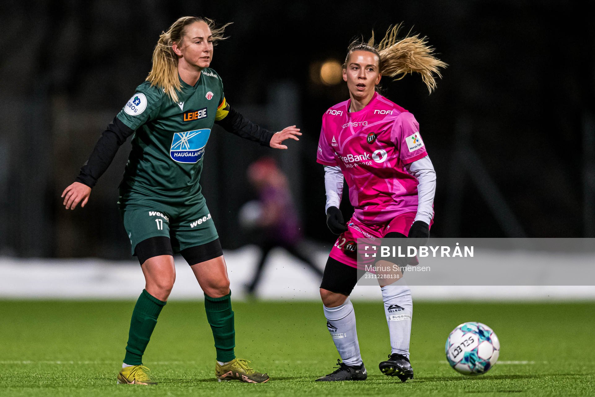 Hanna Dahl of Avaldsnes and Sofie Mykkeltveit Tunes of TIL