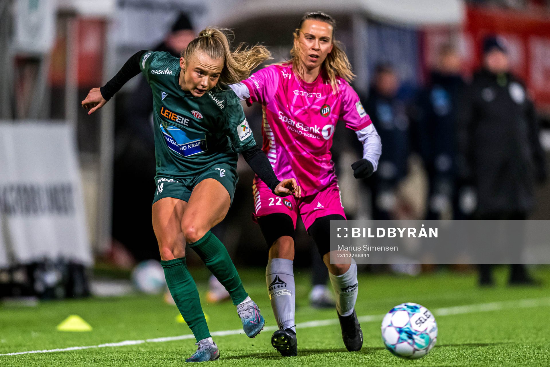 Sandra Østenstad of Avaldsnes and Sofie Mykkeltveit Tunes