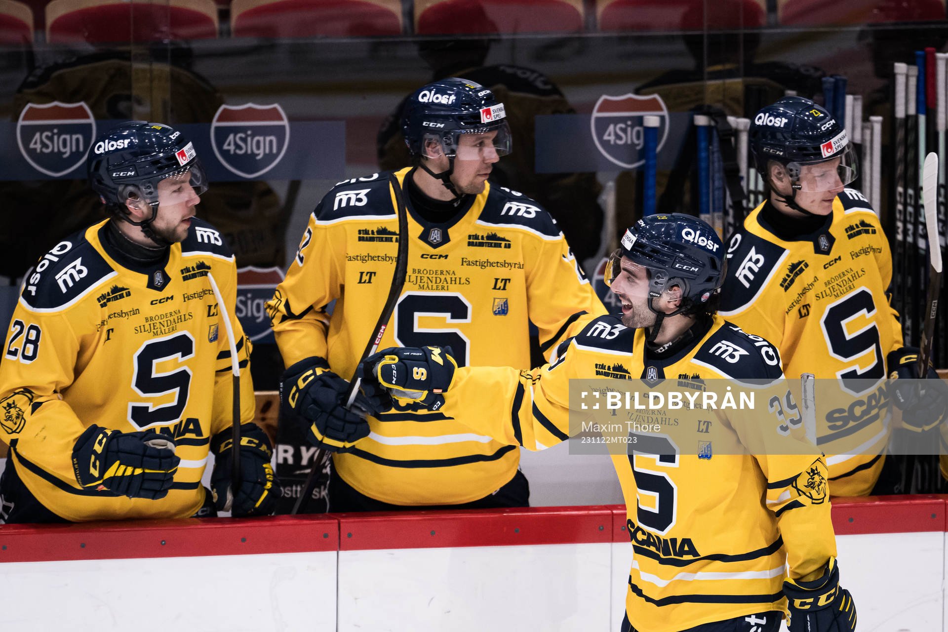 Södertälje SKs Stelio Mattheos jublar