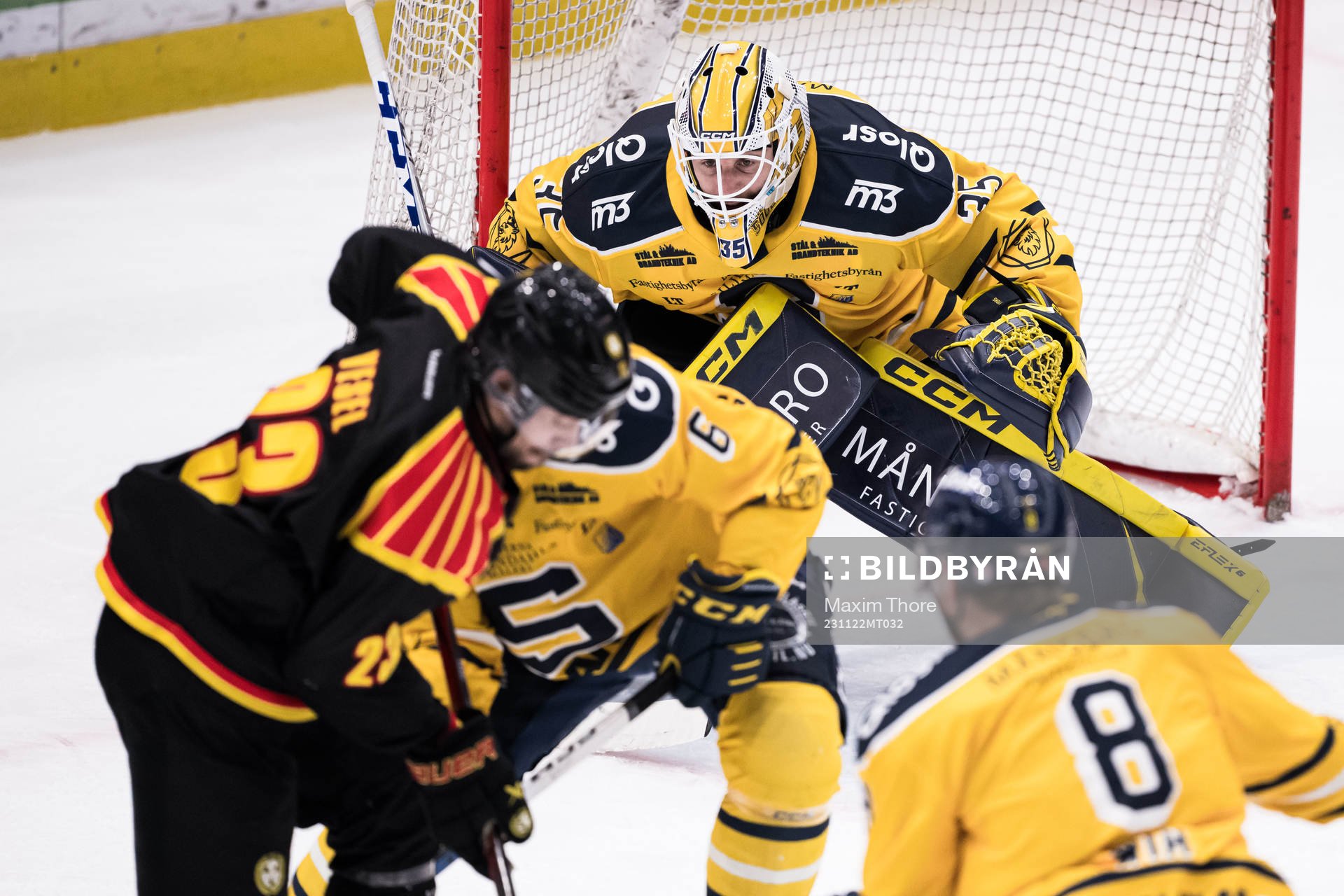Södertälje SKs målvakt Tomas Sholl