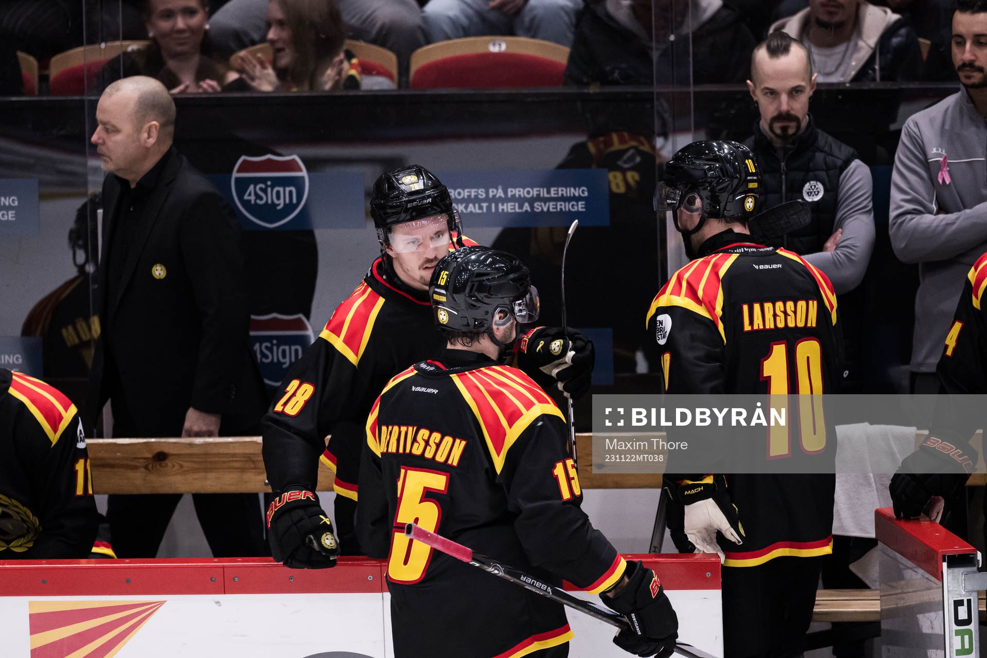Brynäs IFs Johannes Kinnvall och Simon Bertilsson